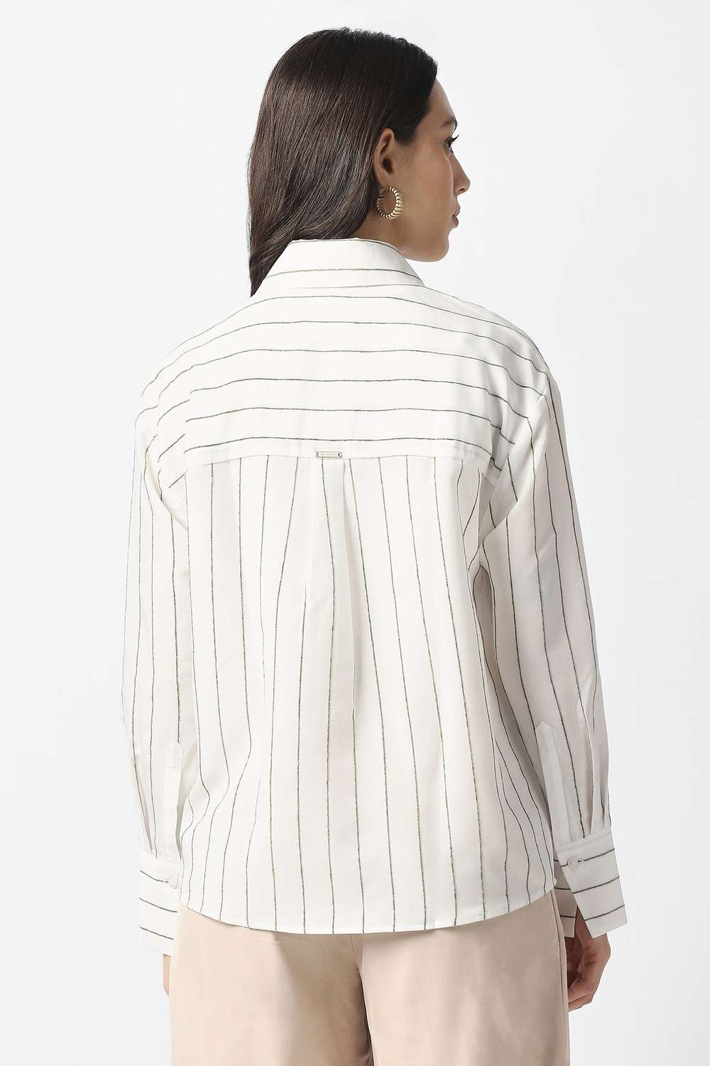 Solid-Blended-Fabric-Women-s-Casual-Wear-Shirt