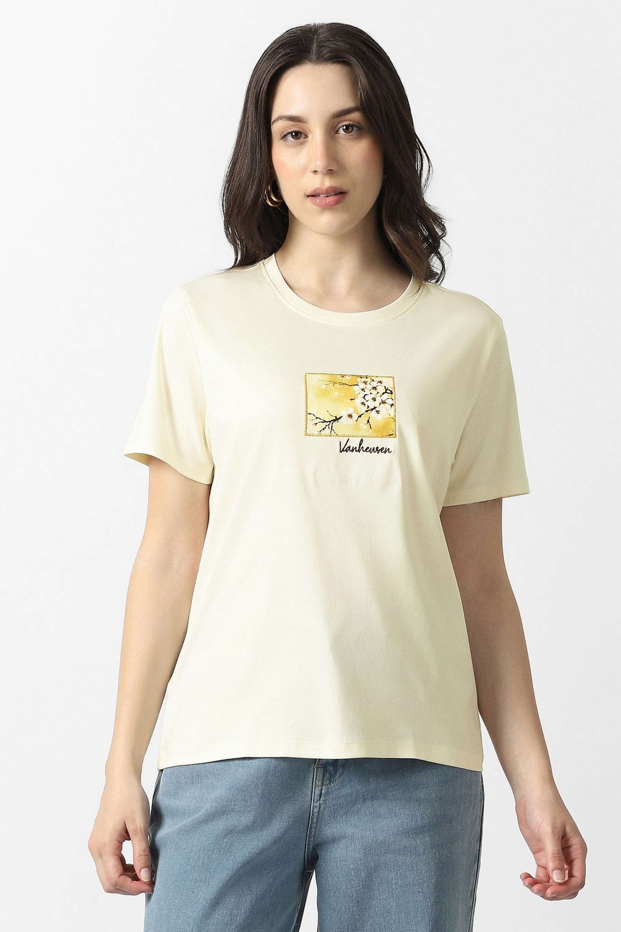 van heusen Solid Blended Fabric Women's Casual Wear Top-picture-37