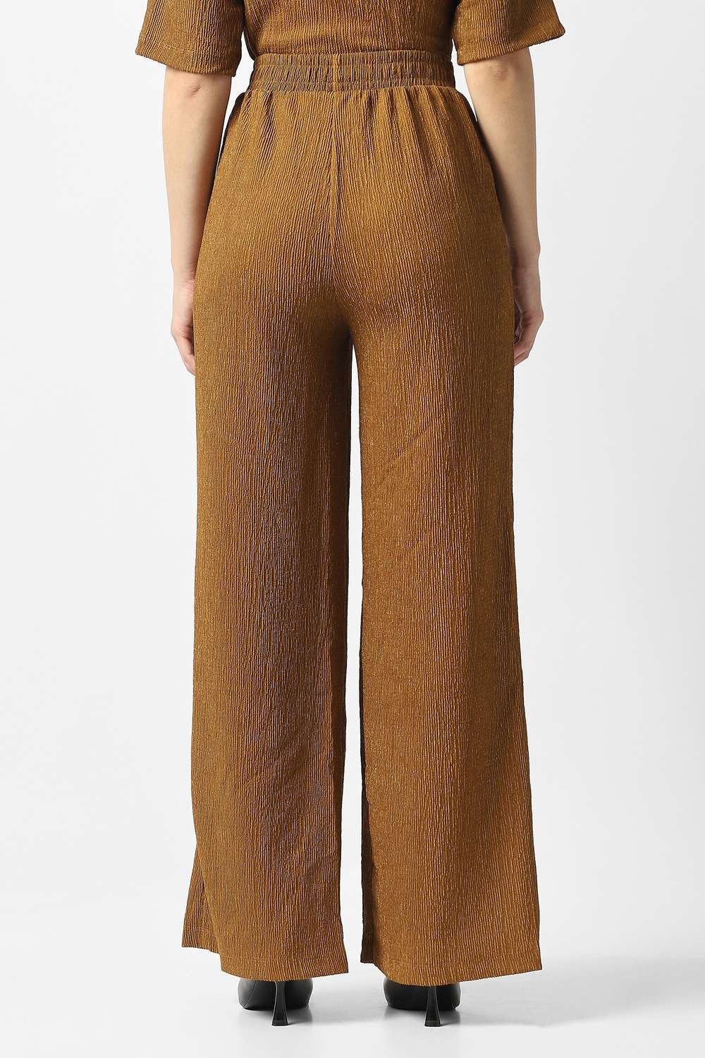 Solid-Polyester-Regular-Fit-Women-s-Trousers
