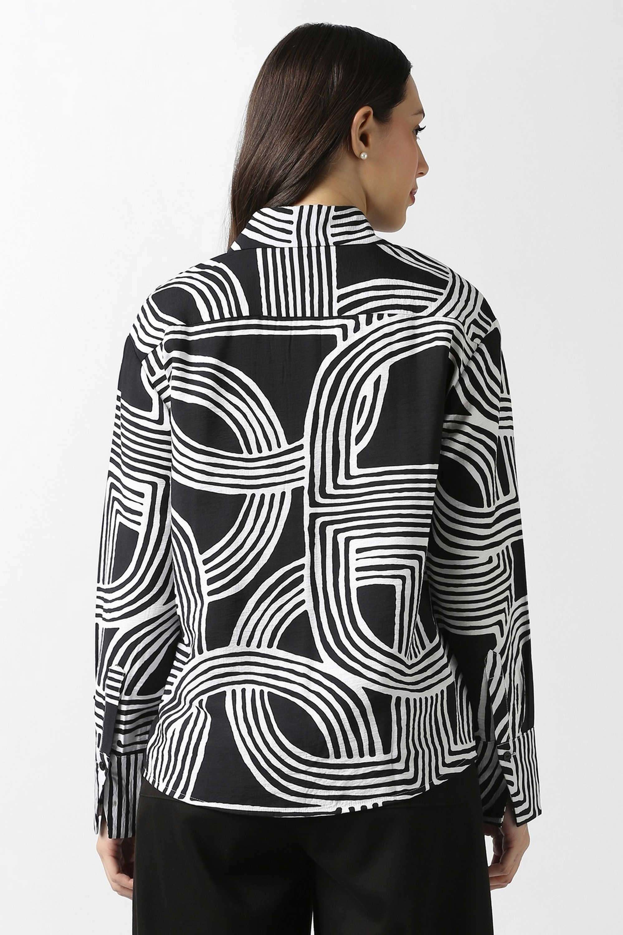 Solid-Blended-Fabric-Women-s-Casual-Wear-Shirt