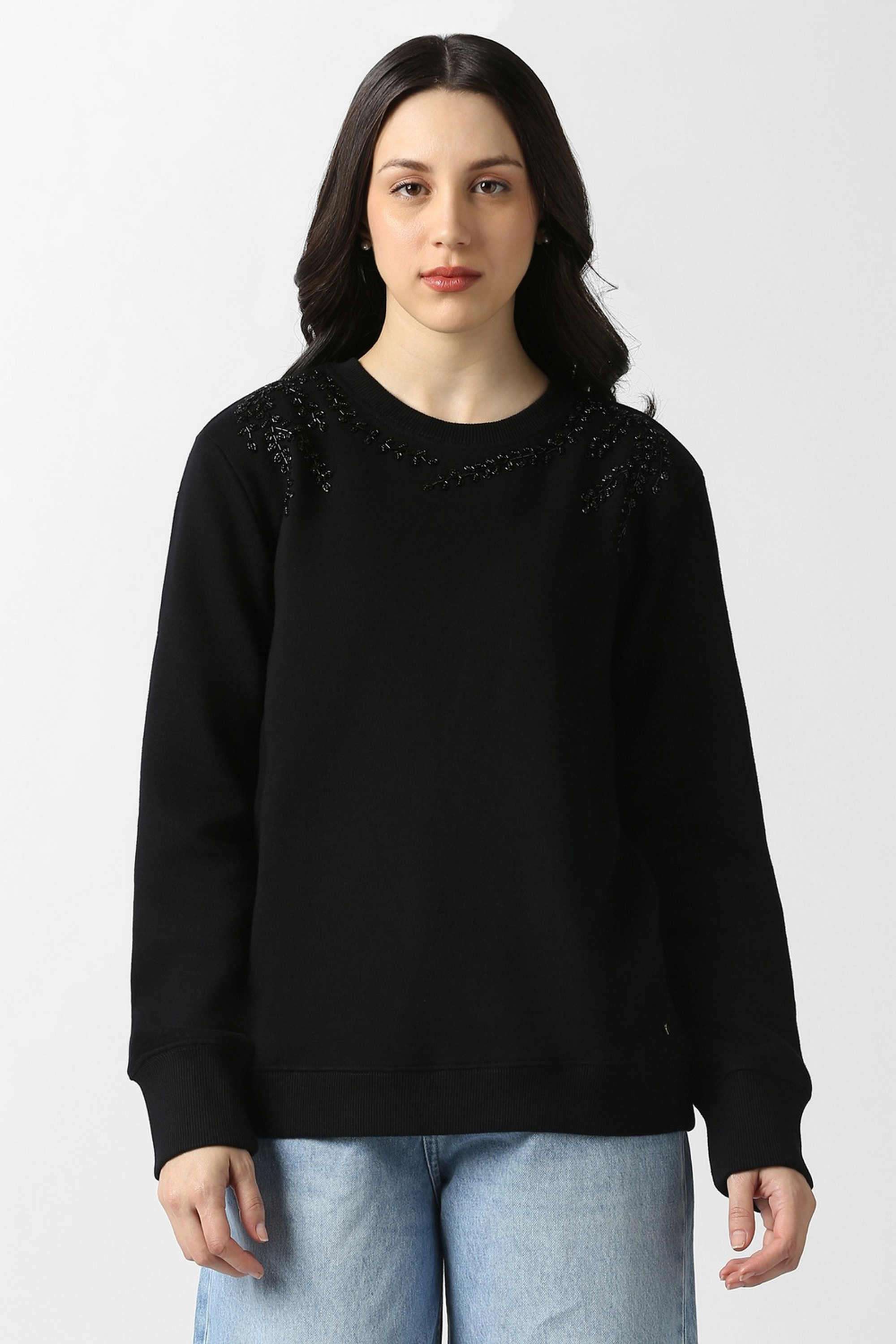 Solid-Blended-Fabric-Women-s-Shirt