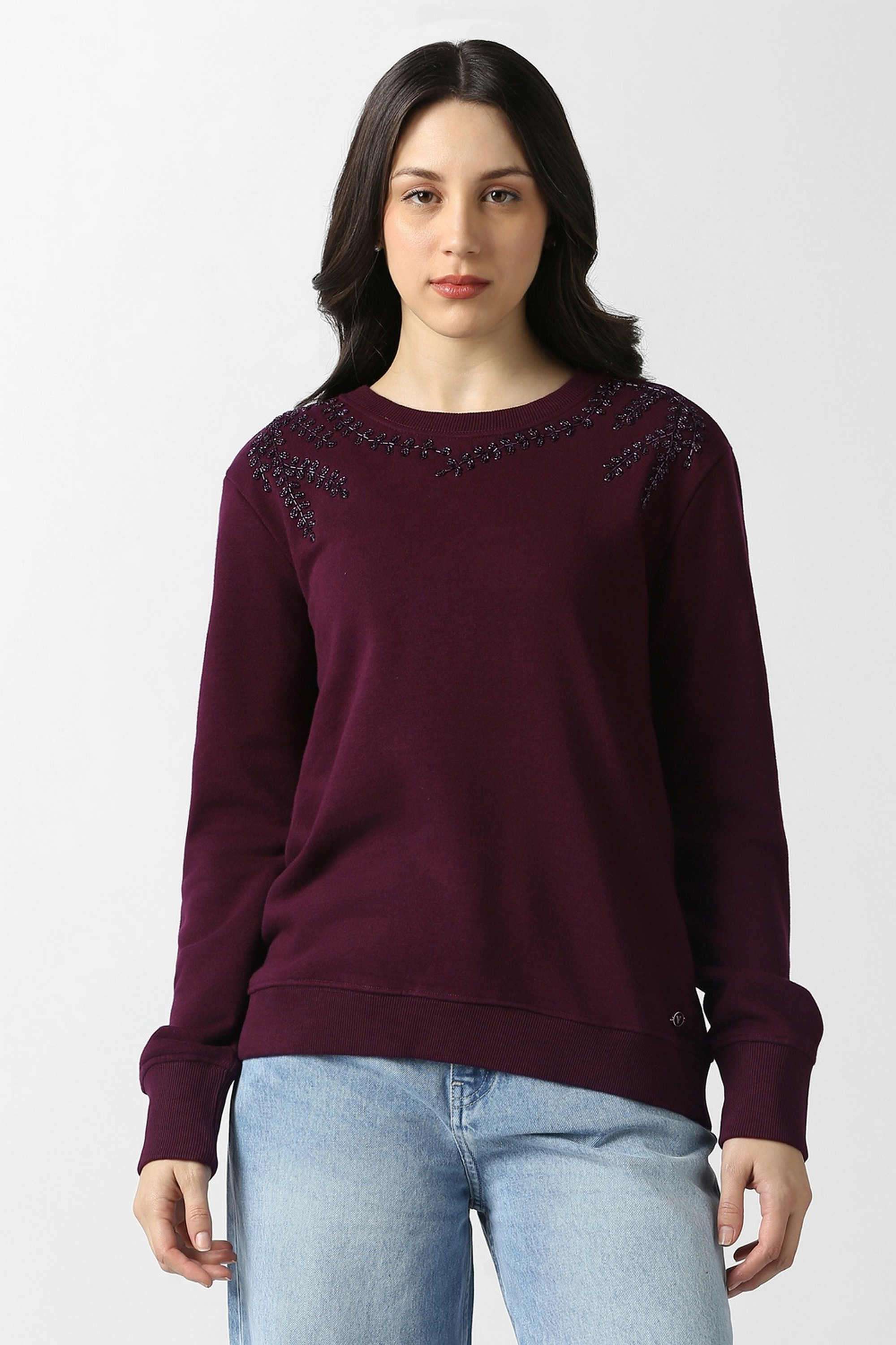 Solid-Blended-Fabric-Women-s-Shirt