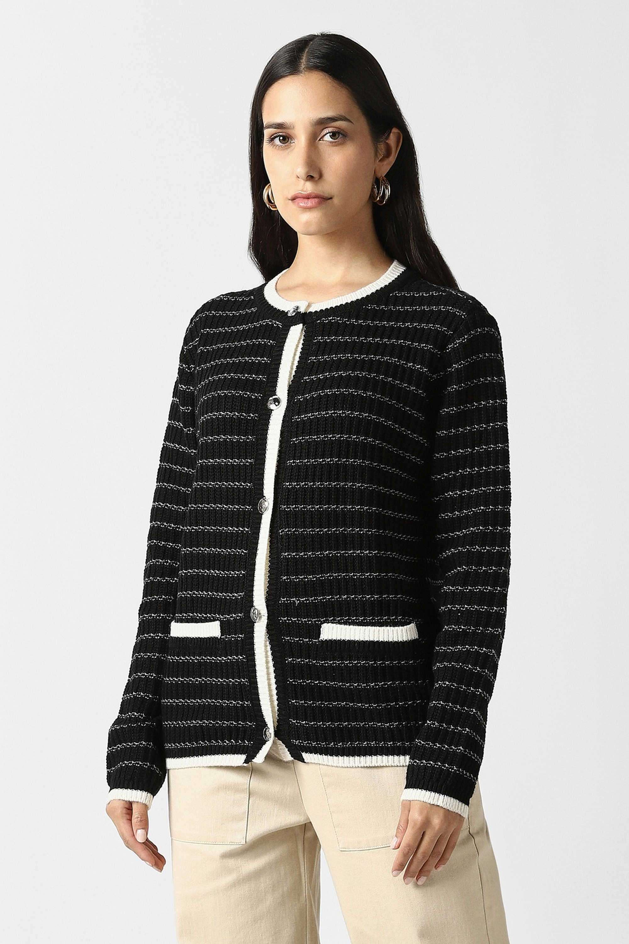 Solid-Blended-Fabric-Women-s-Casual-Wear-Sweater