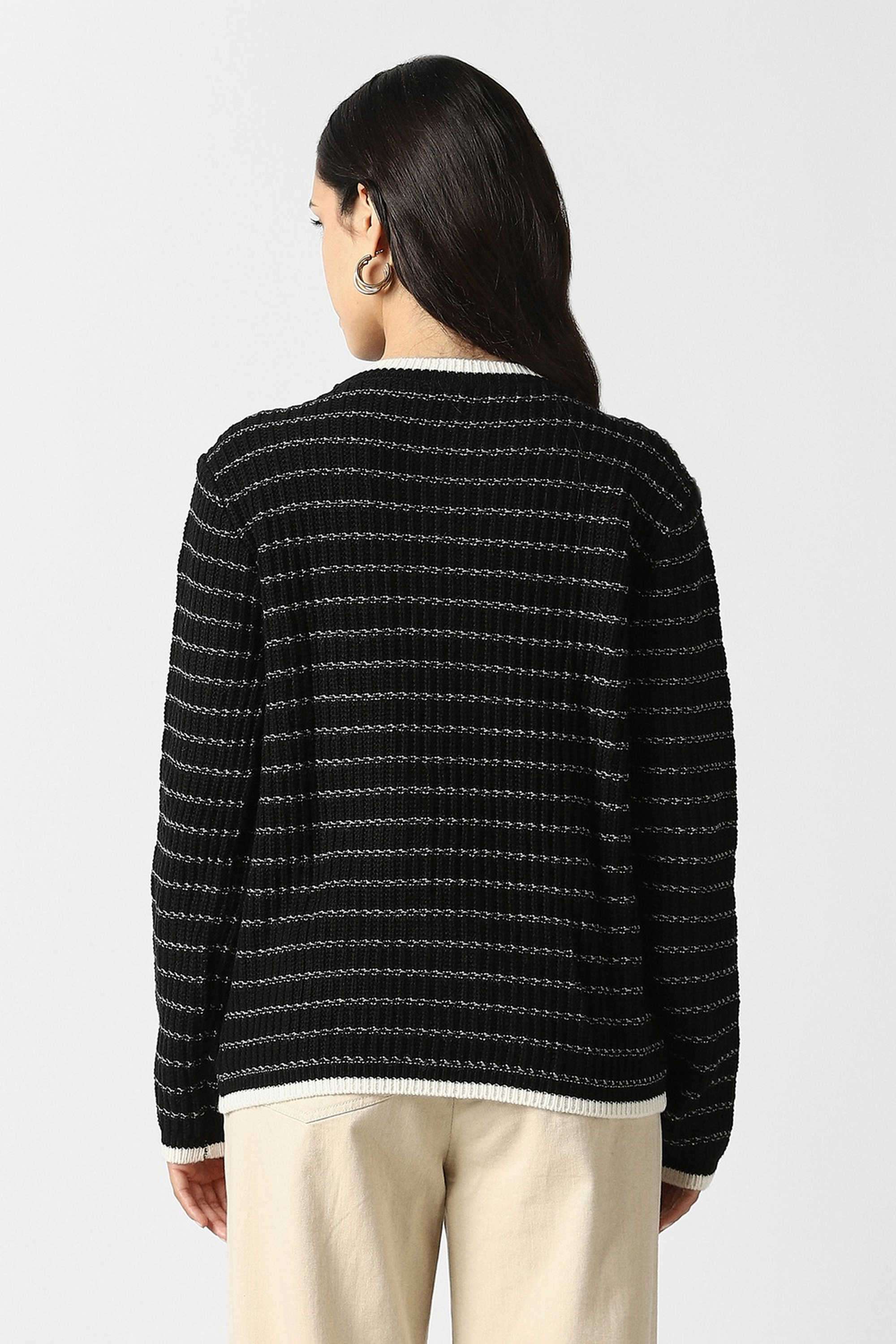 Solid-Blended-Fabric-Women-s-Casual-Wear-Sweater