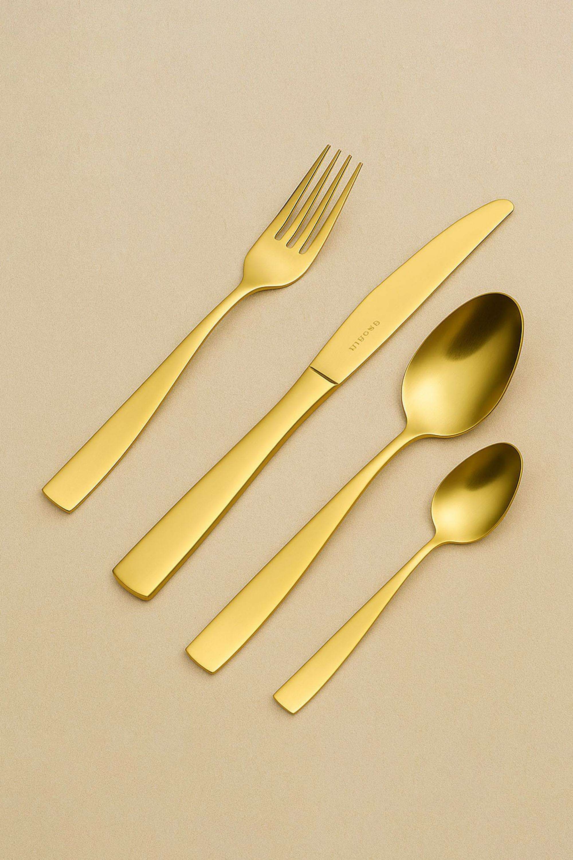 Premium-International-16-Piece-Stainless-Steel-Cutlery-Set---Gold-Titanium-Coated-Flatware