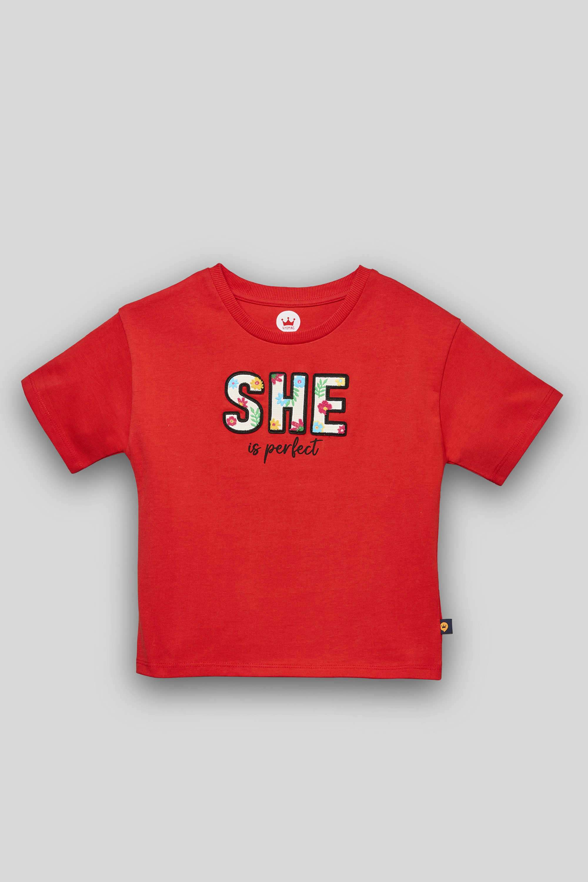 Solid-Cotton-Round-Neck-Girls-Top