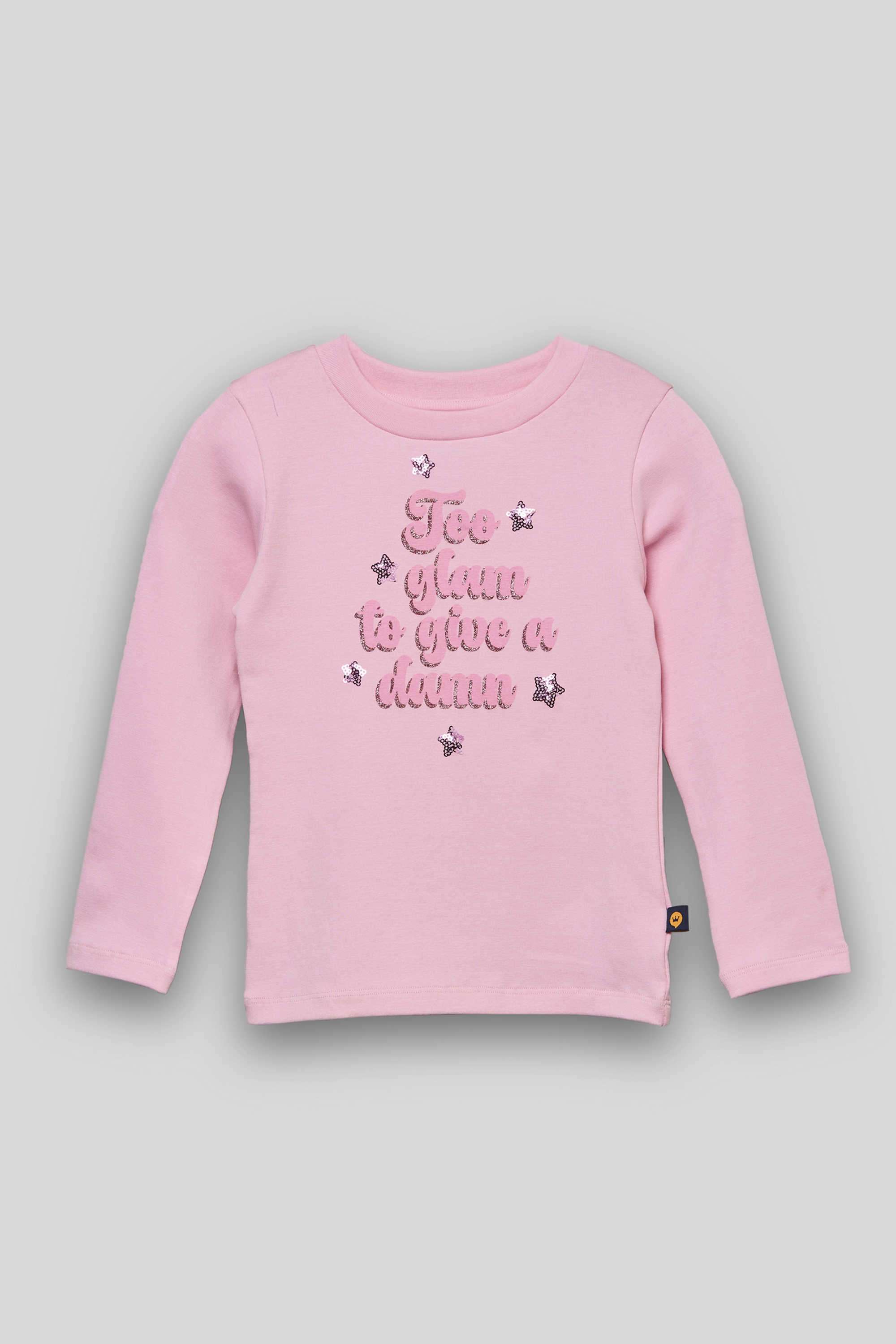 Solid-Blended-Fabric-High-Neck-Girls-Top