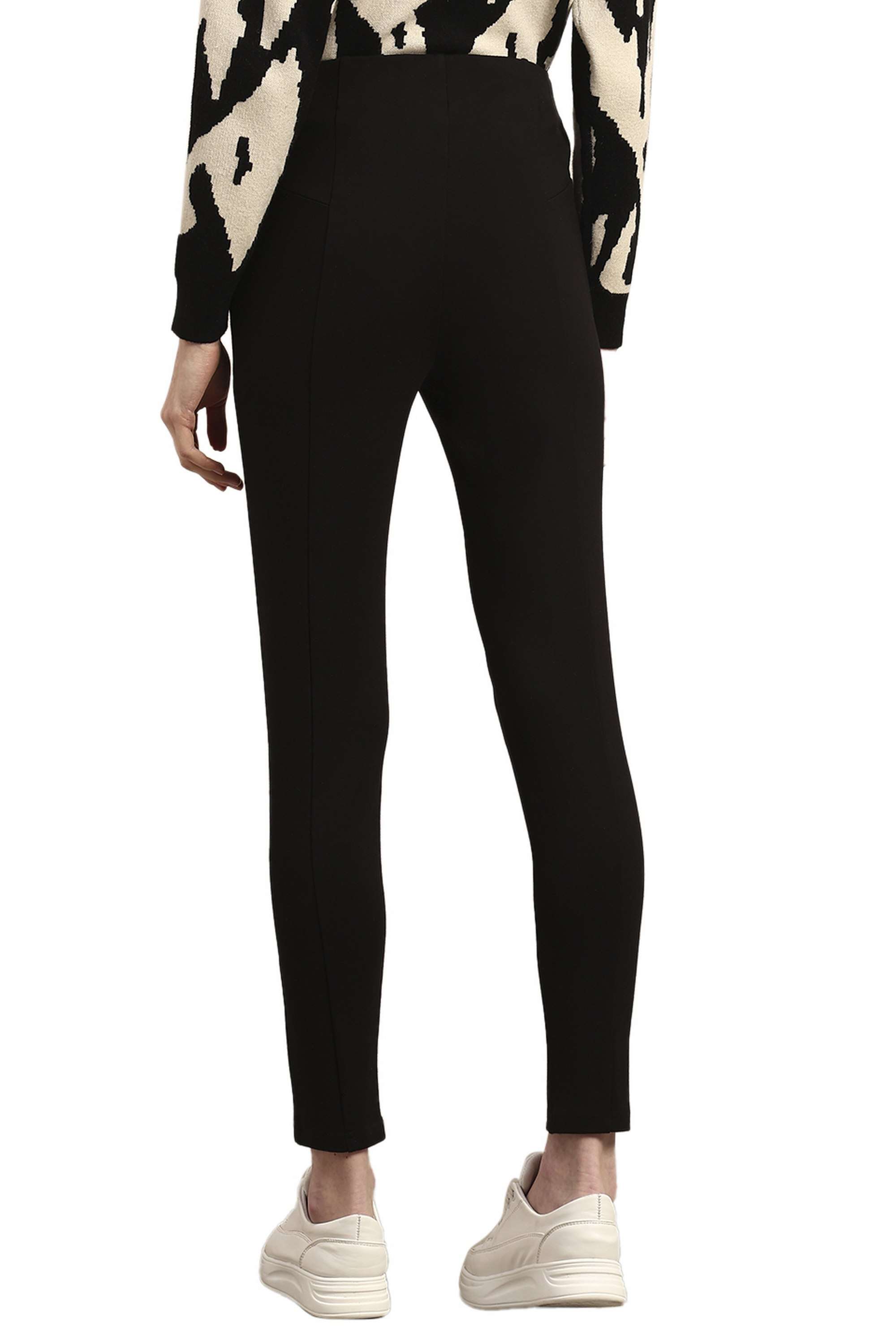 Solid-Blended-Fabric-Regular-Fit-Women-s-Jeggings