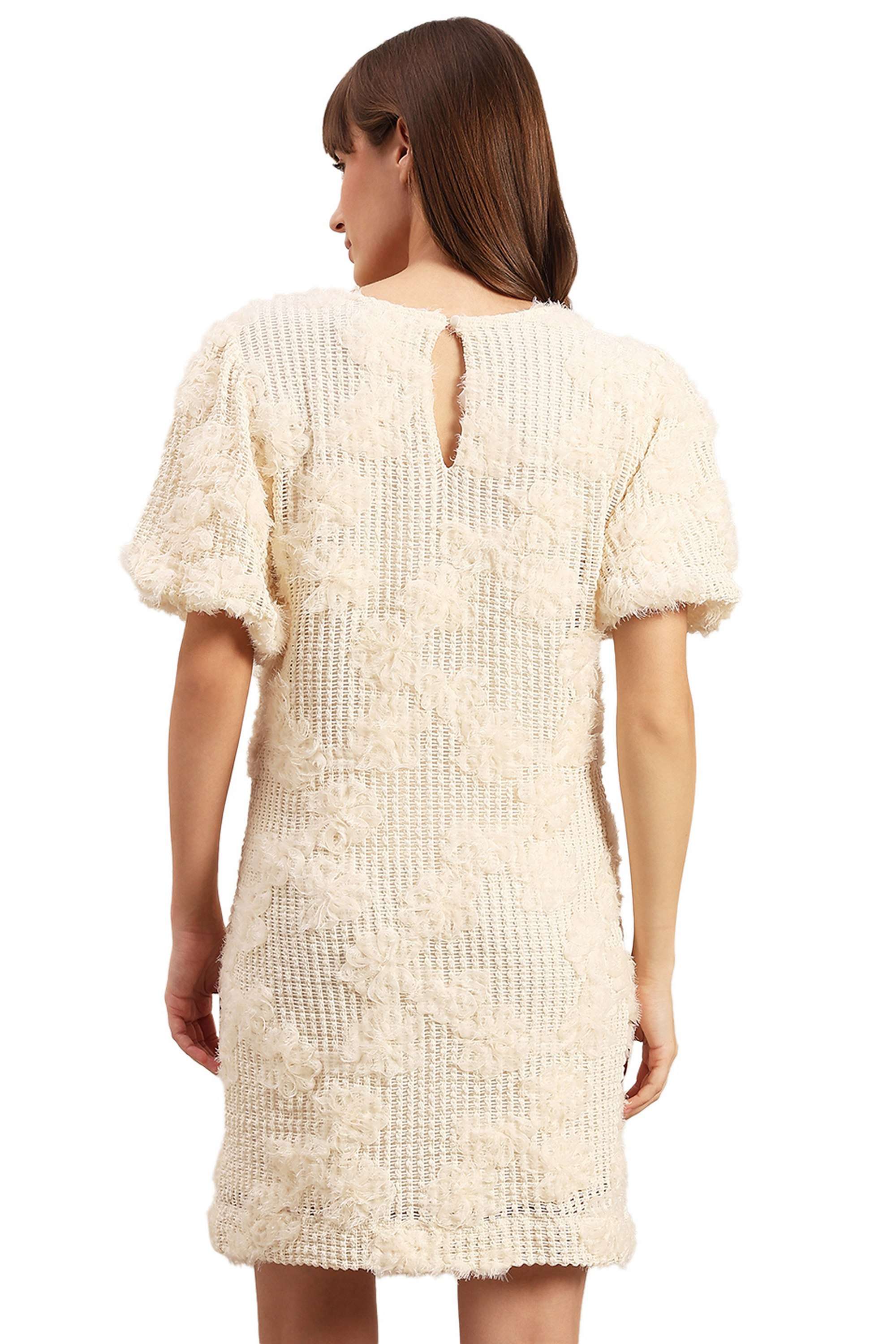 Solid-Blended-Fabric-Regular-Fit-Women-s-Dress