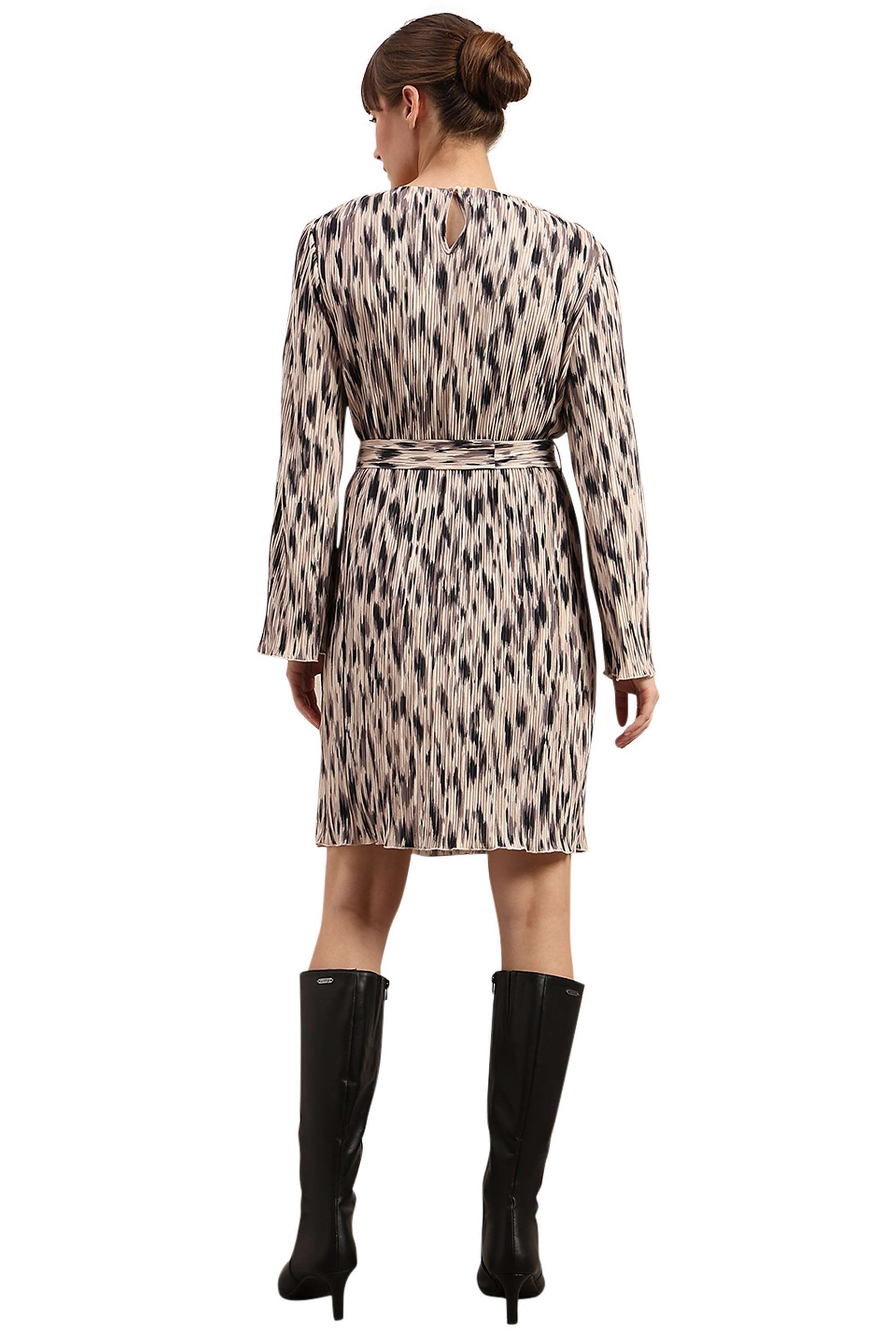 Solid-Blended-Fabric-Regular-Fit-Women-s-Dress