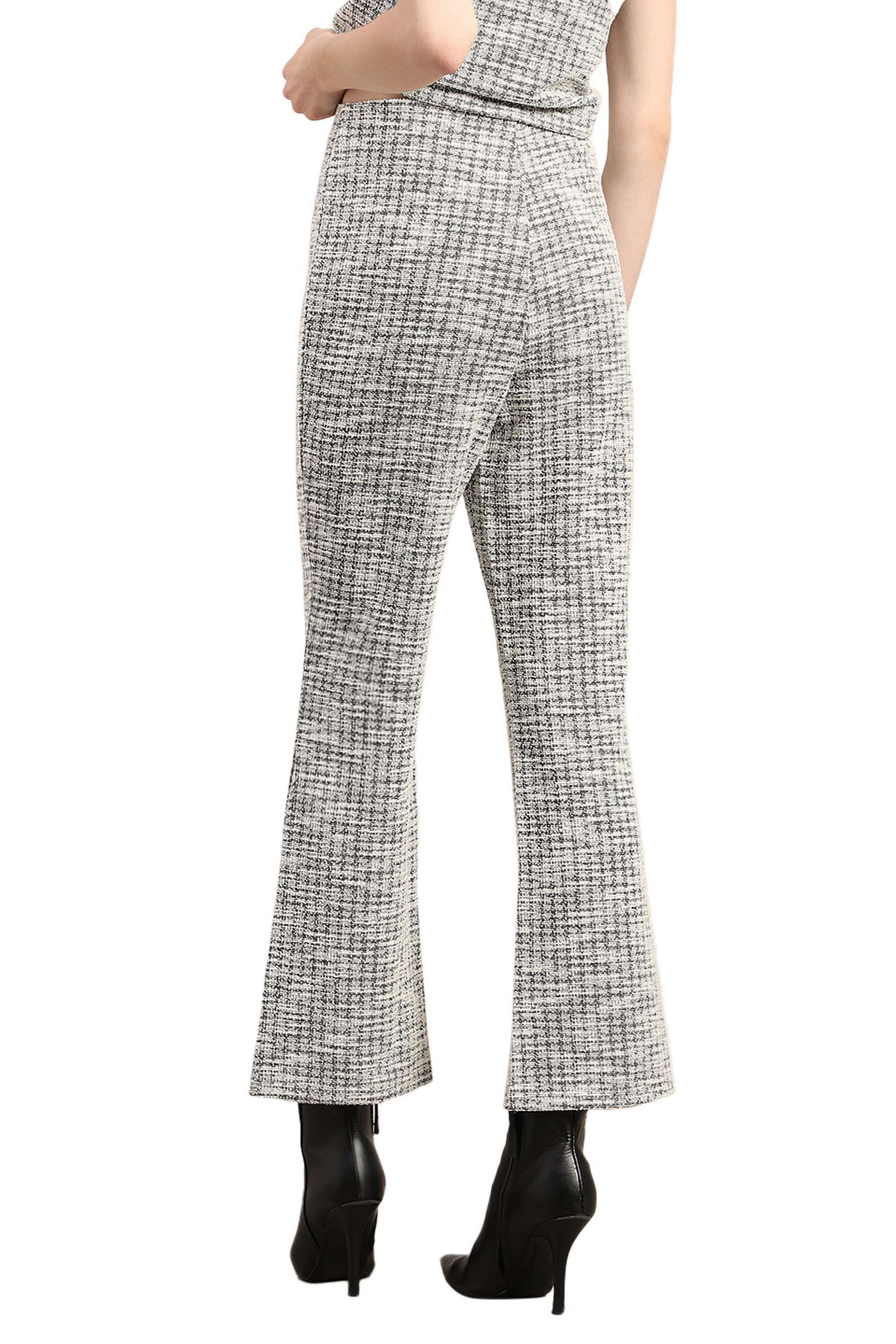Solid-Blended-Fabric-Regular-Fit-Women-s-Pants