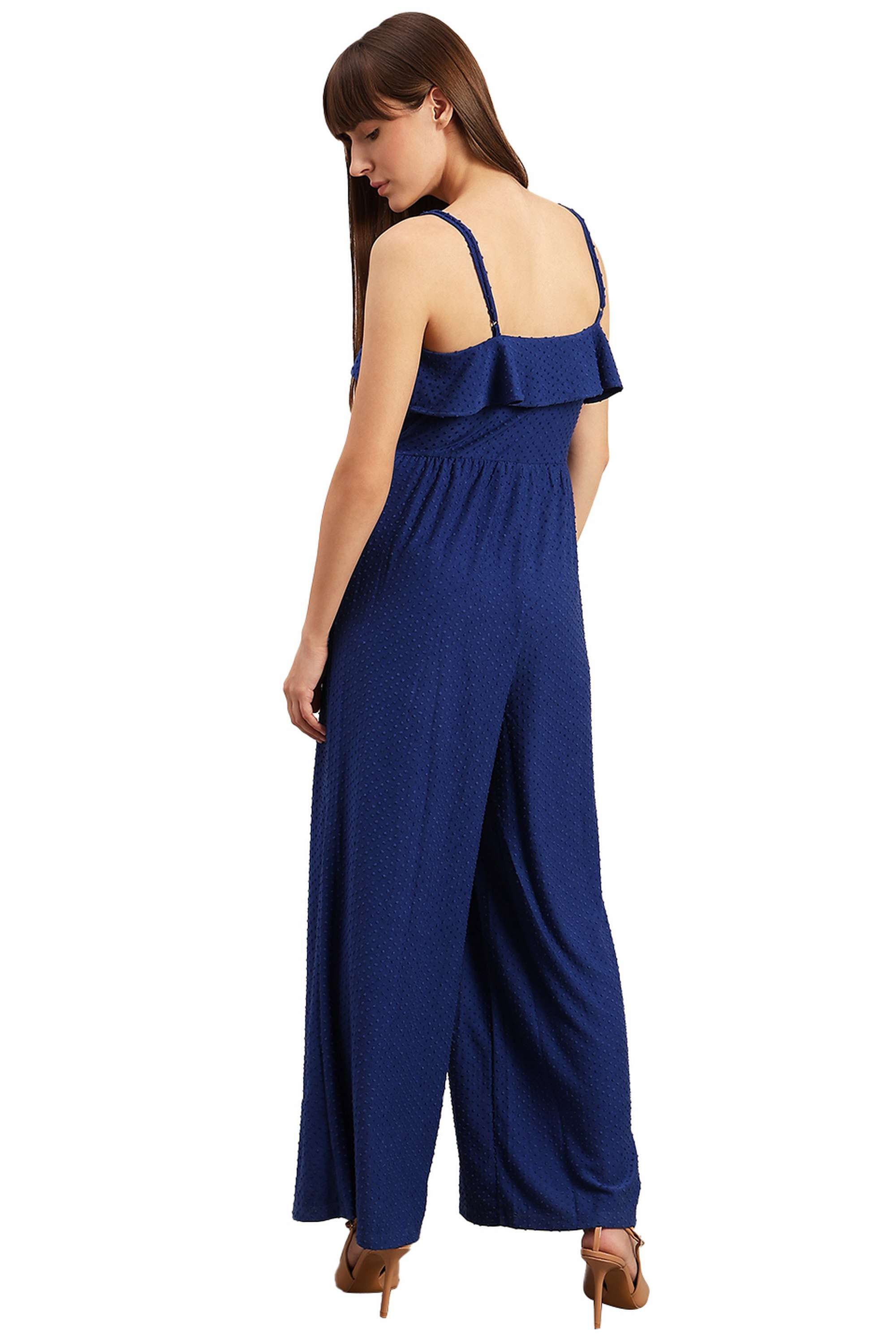 Solid-Blended-Fabric-Regular-Fit-Women-s-Jumpsuit