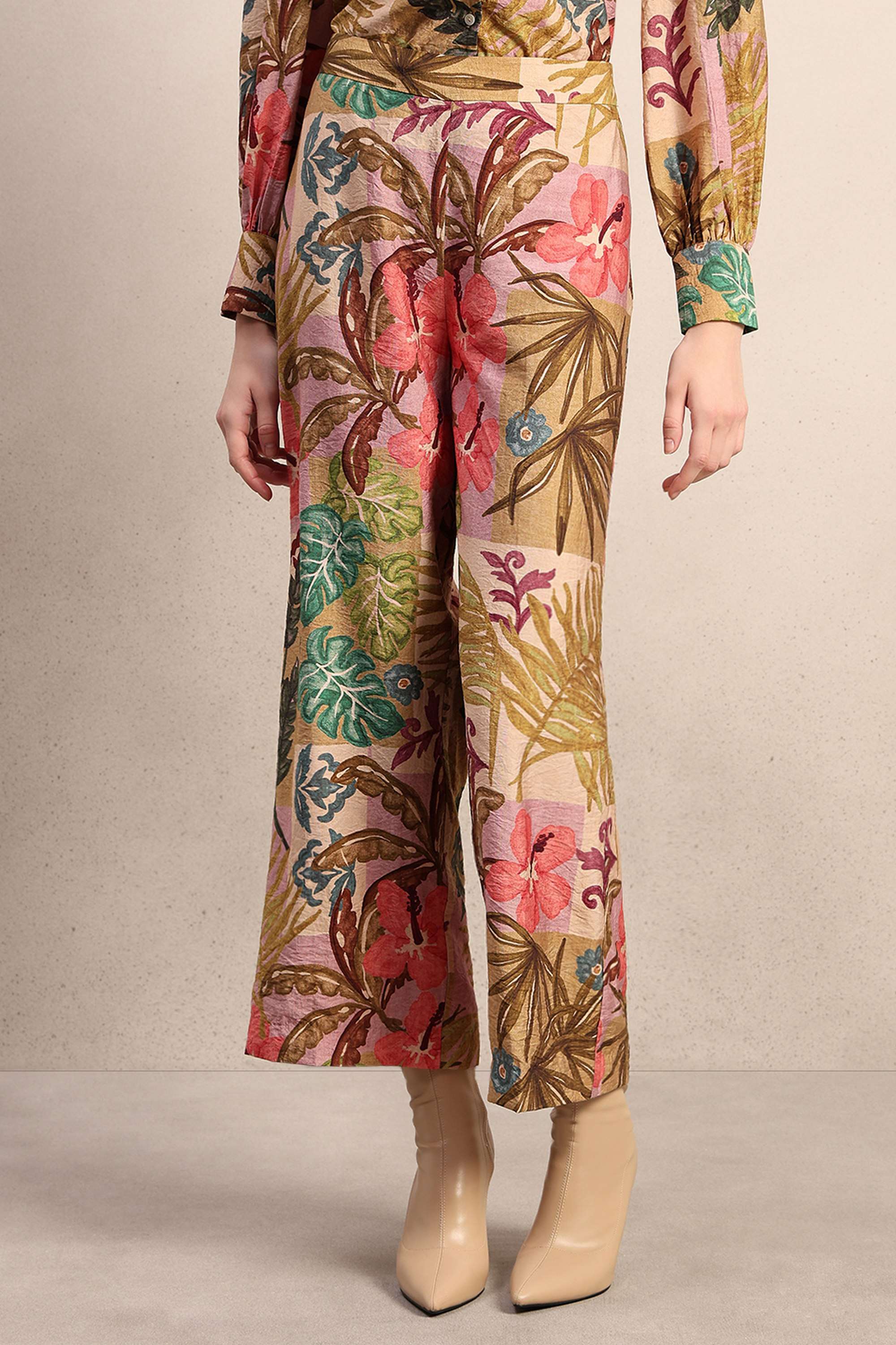 Printed-Straight-Fit-Viscose-Women-s-Casual-Wear-Pants