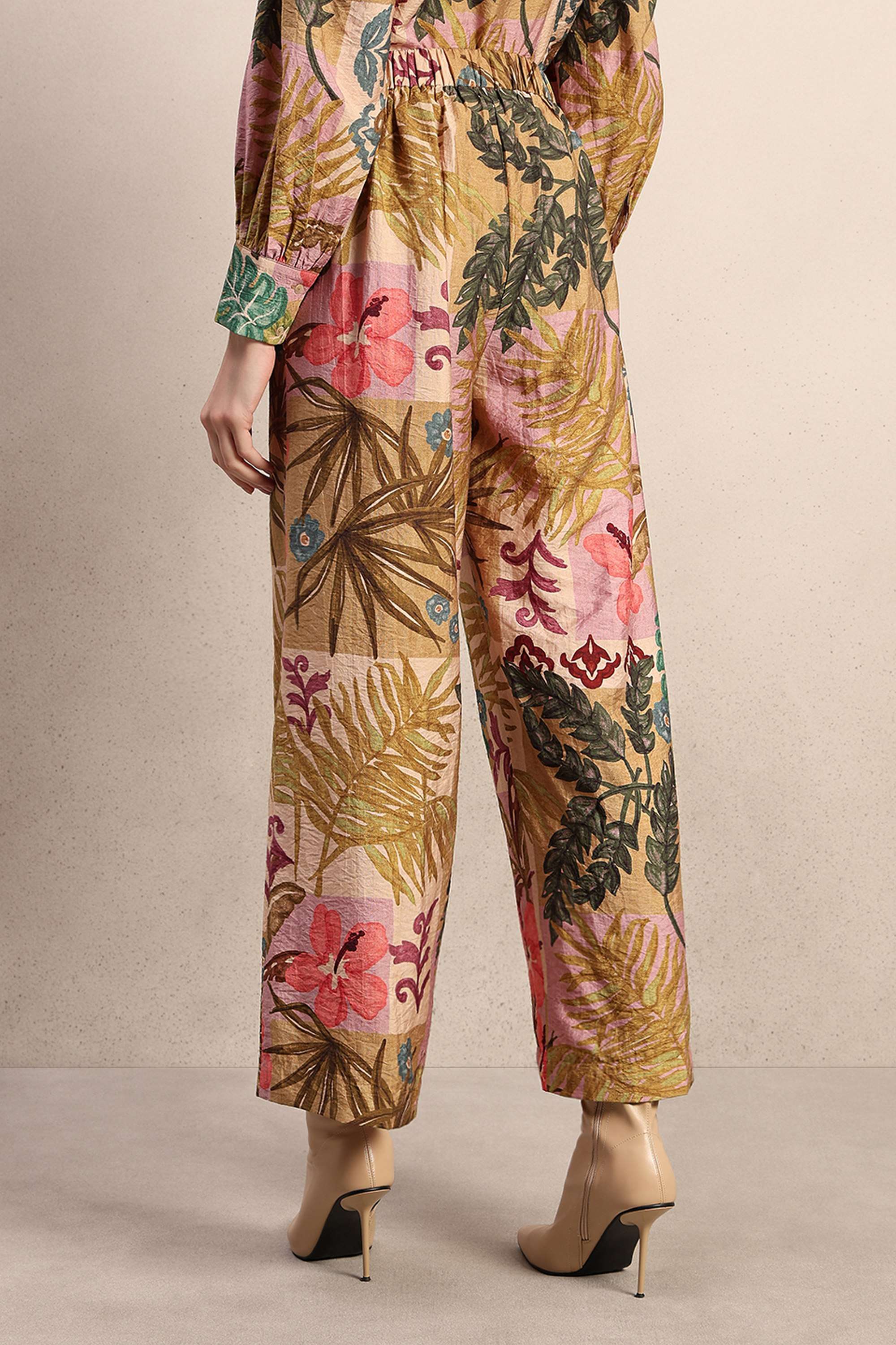 Printed-Straight-Fit-Viscose-Women-s-Casual-Wear-Pants