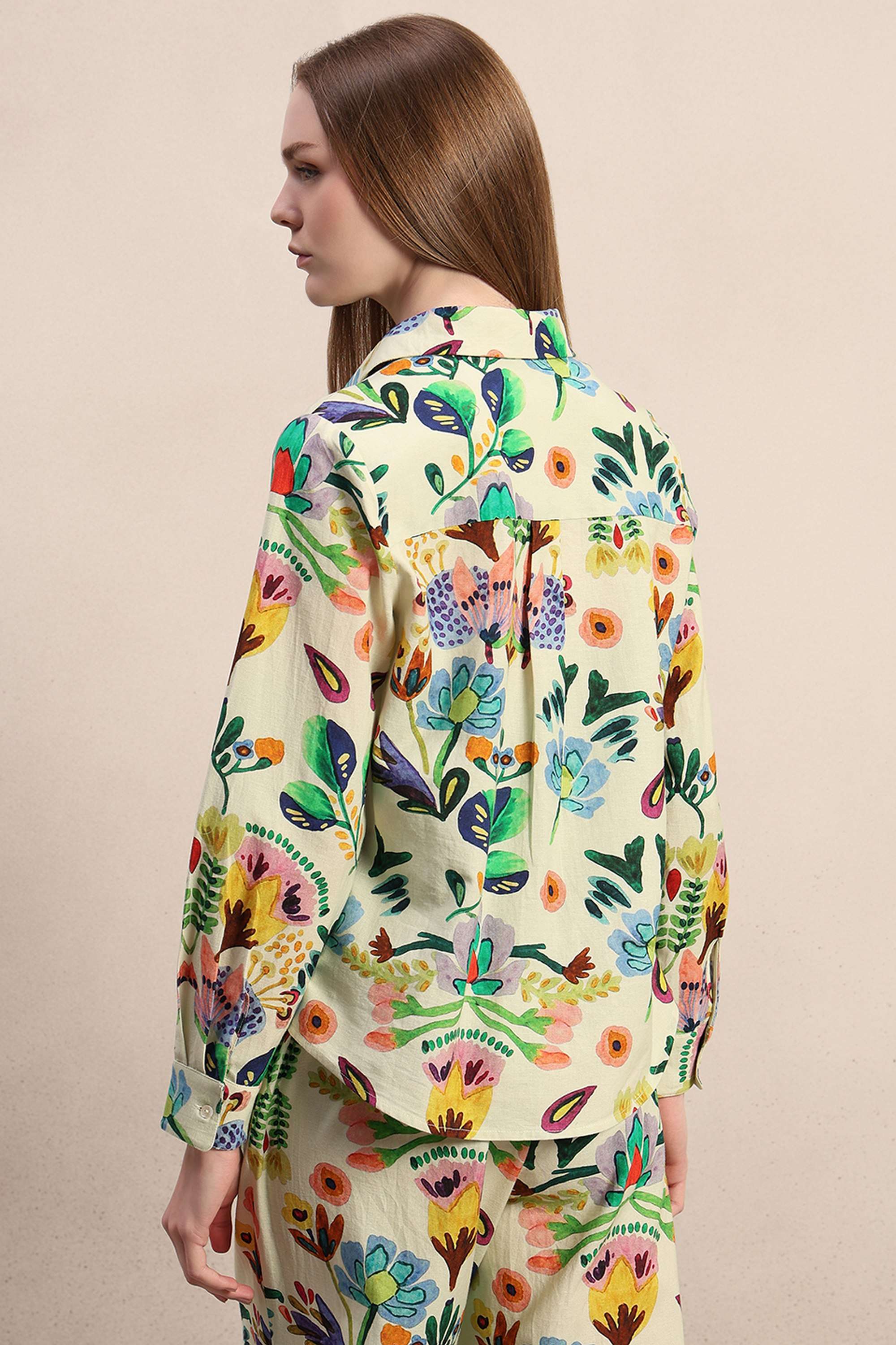 Printed-V-Neck-Cotton-Women-s-Casual-Wear-Shirt