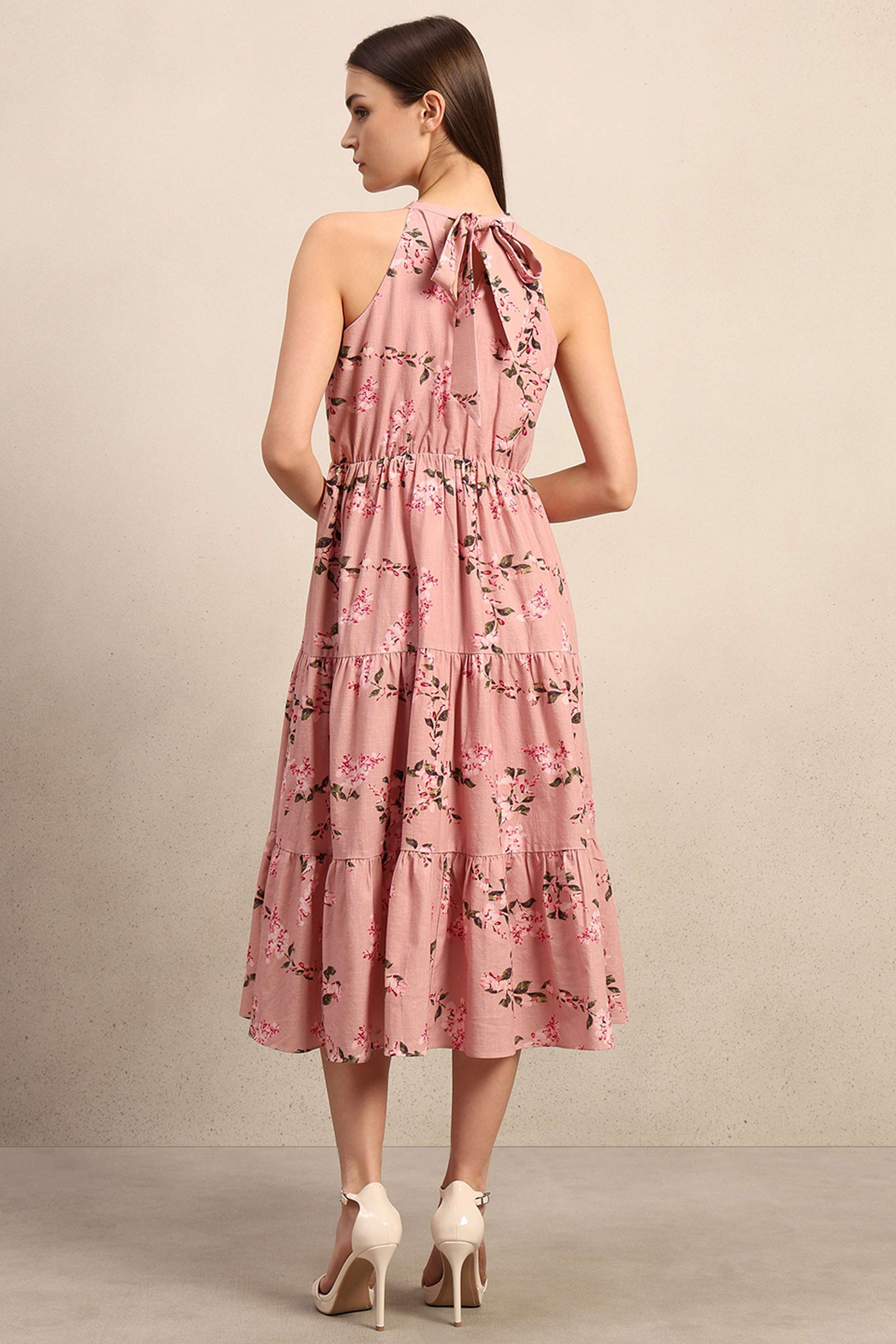 Printed-Halter-Neck-Cotton-Women-s-Dress