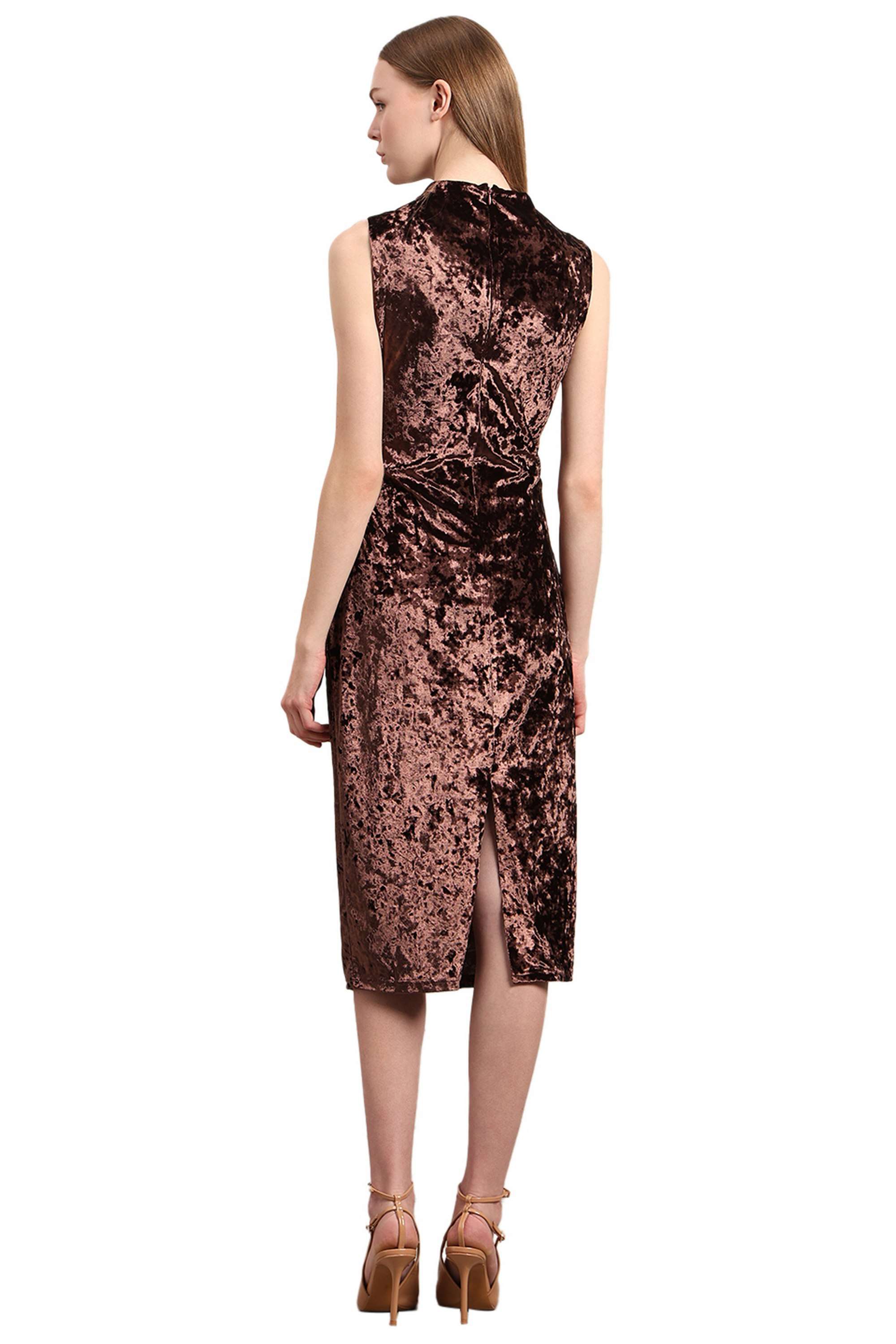 Printed-Polyester-Slim-Fit-Women-s-Dress
