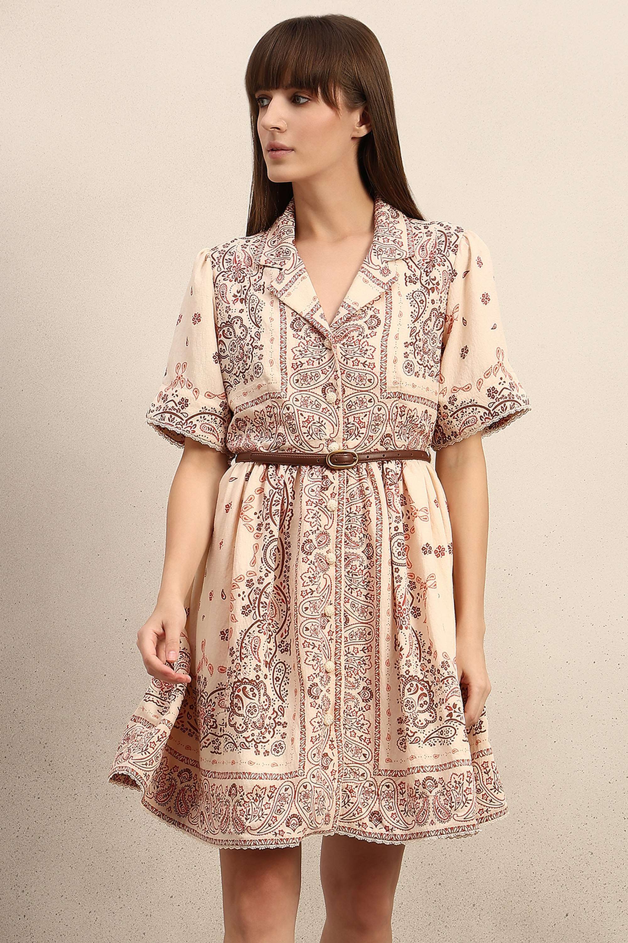 Solid-Viscose-Women-s-Dress