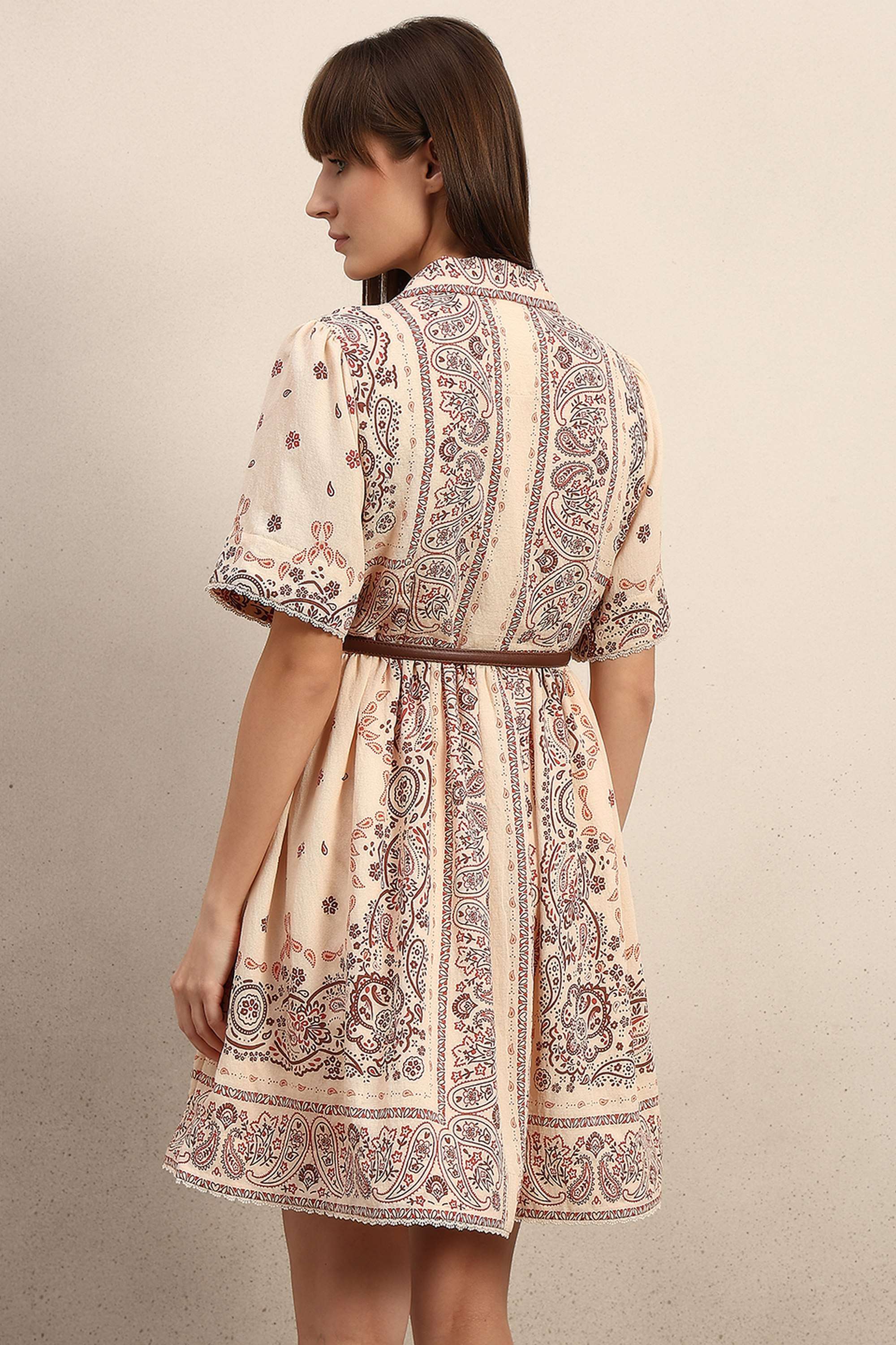 Solid-Viscose-Women-s-Dress