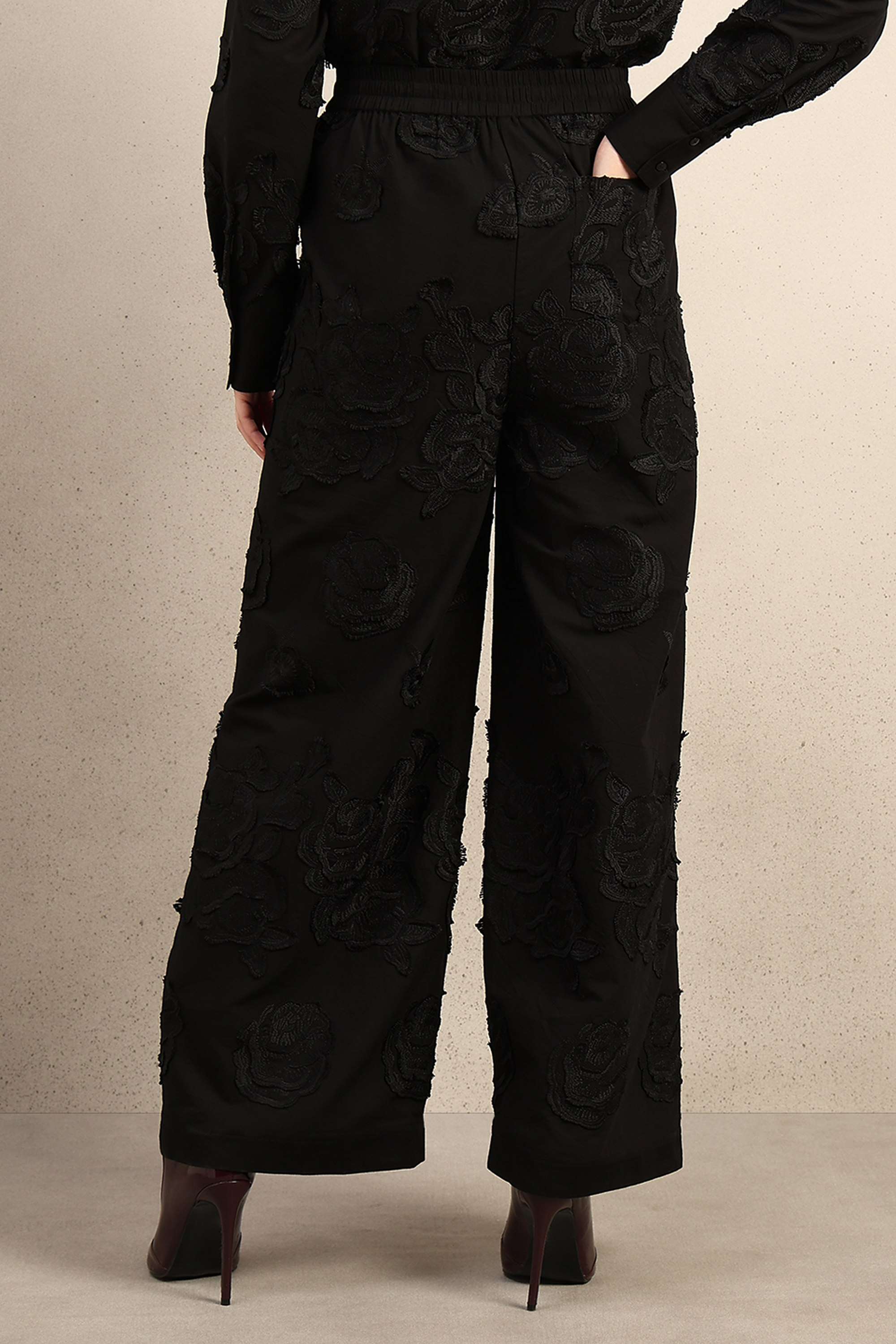 Solid-Straight-Fit-Cotton-Women-s-Casual-Wear-Pants
