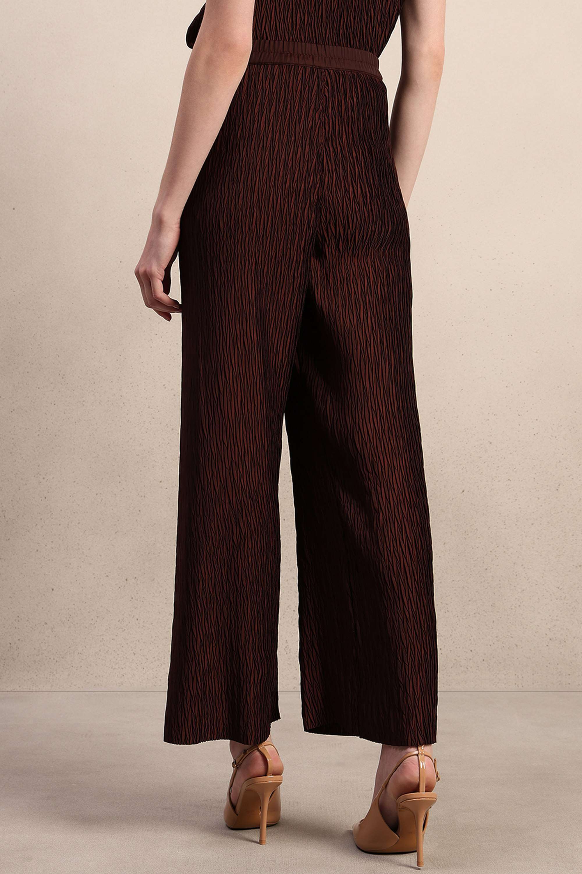 Printed-Straight-Fit-Polyester-Women-s-Casual-Wear-Pants