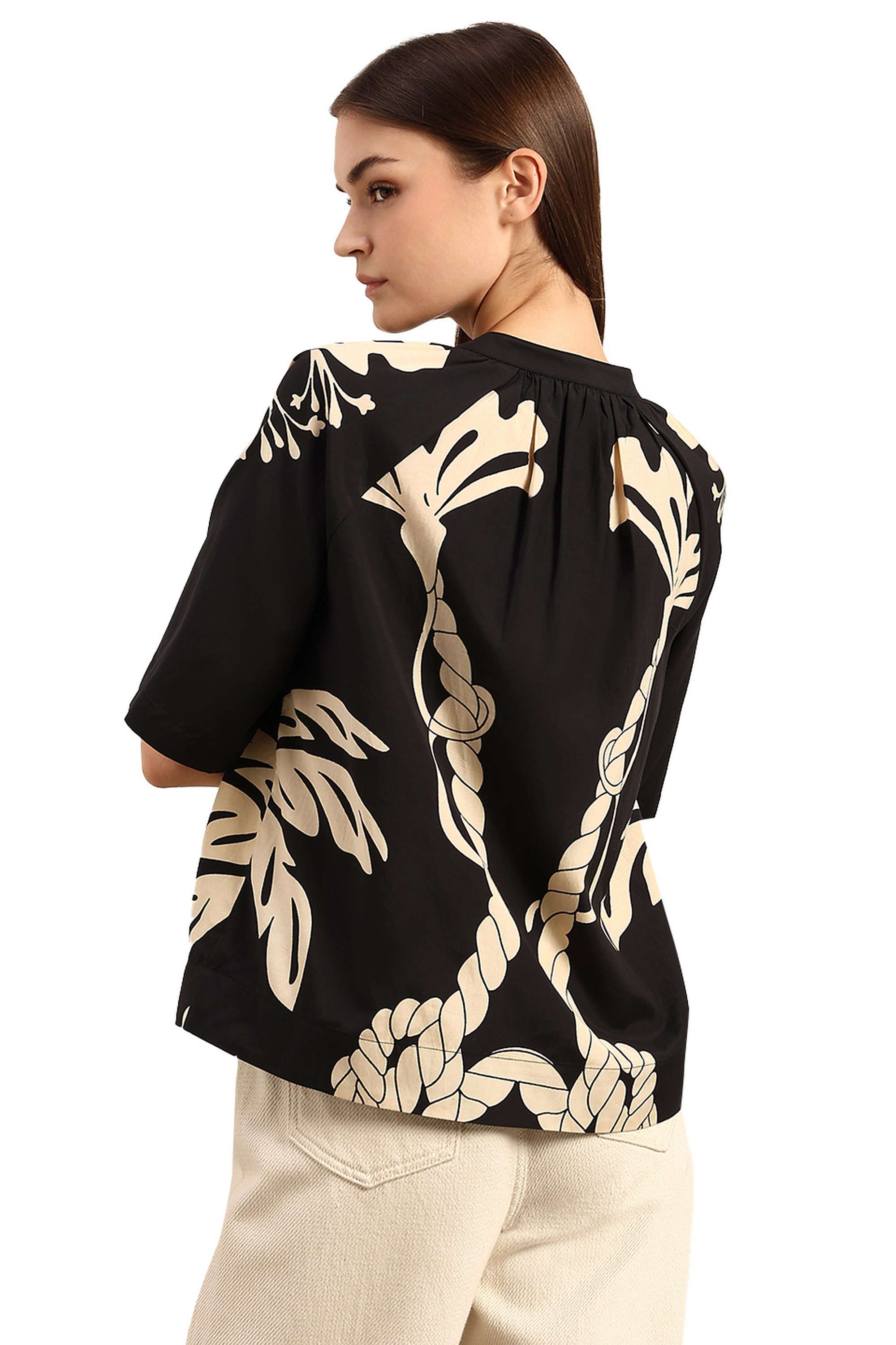 Printed-Viscose-Regular-Fit-Women-s-Top