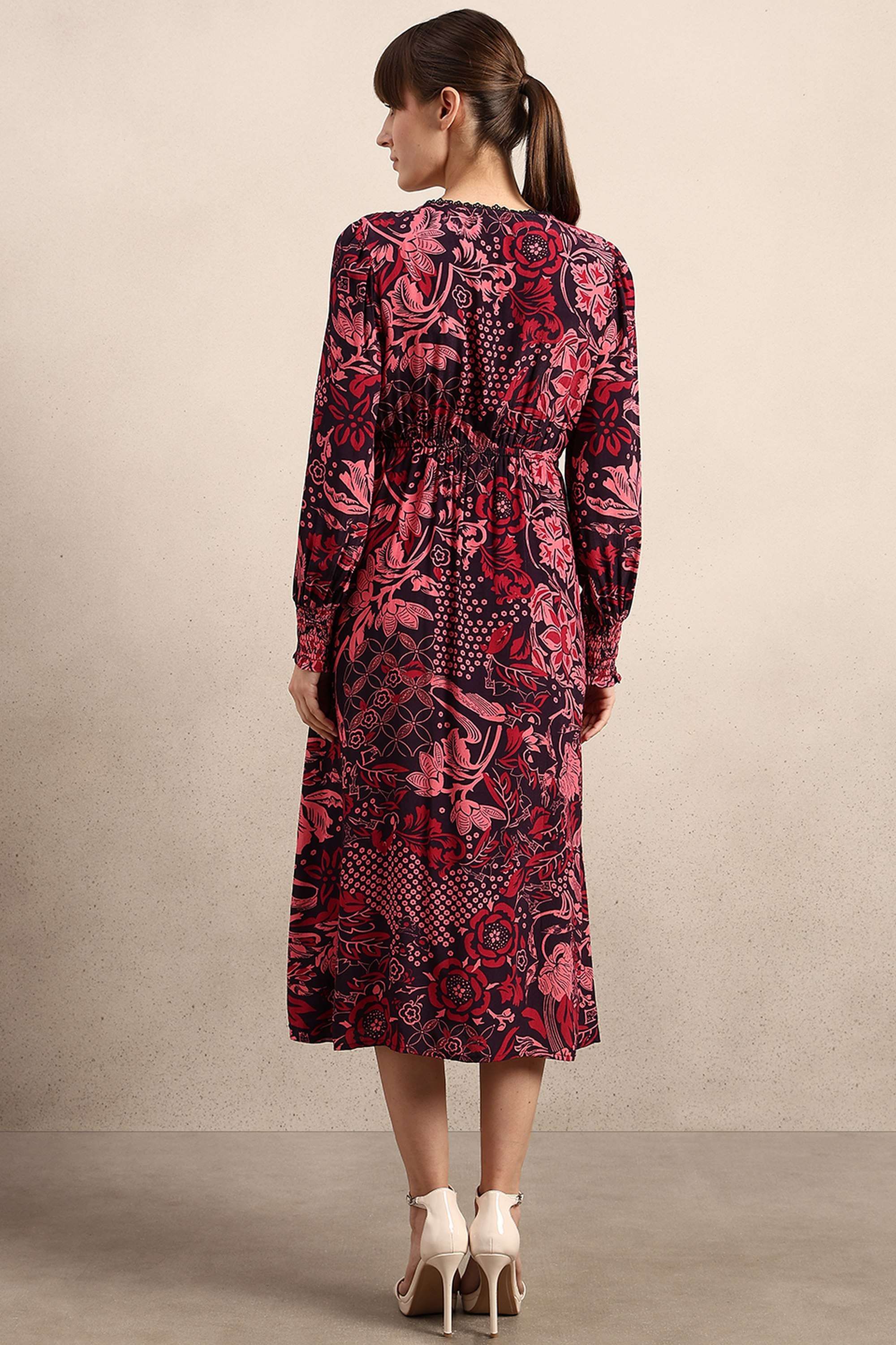 Solid-Viscose-Women-s-Dress