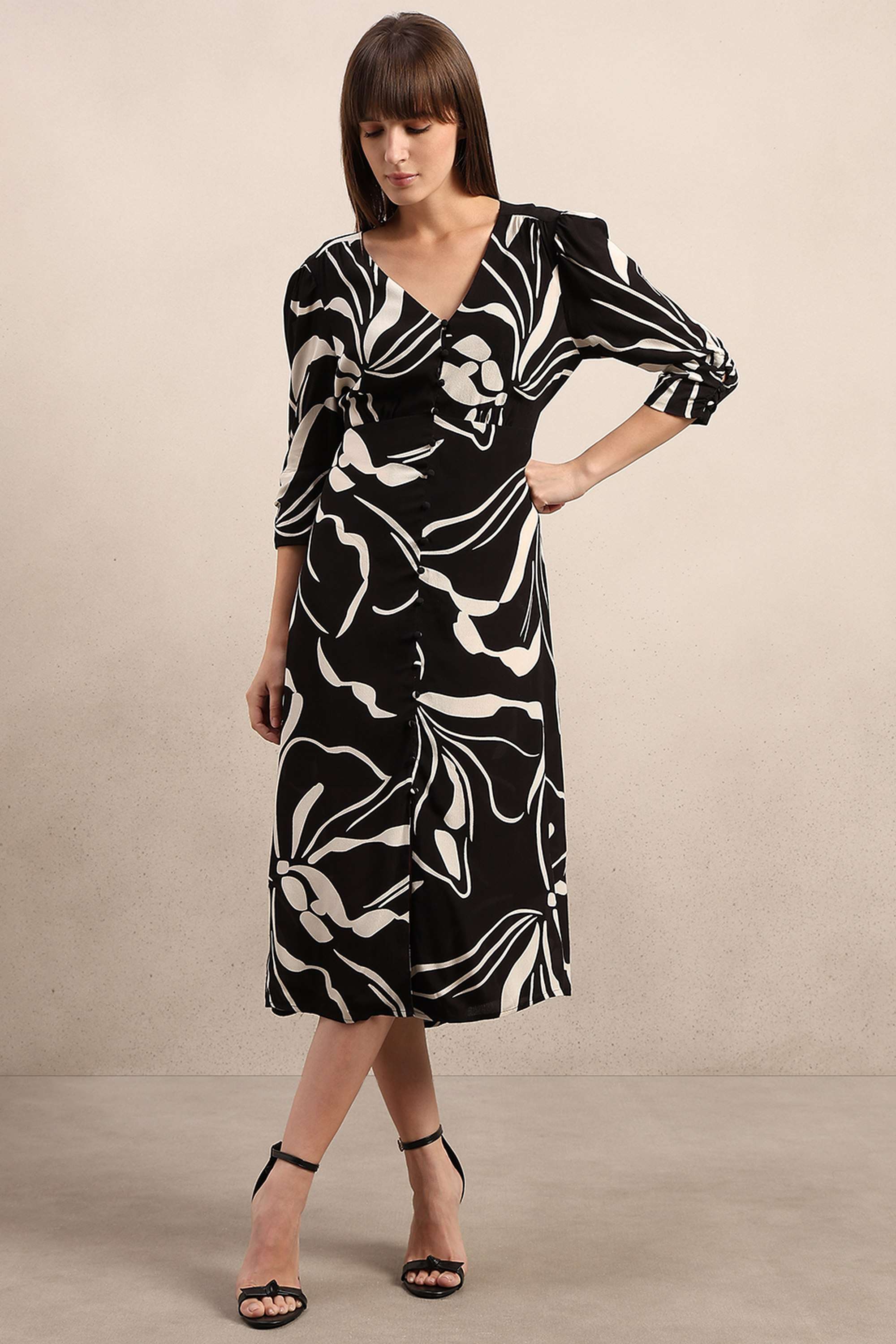 Floral-Viscose-Women-s-Dress