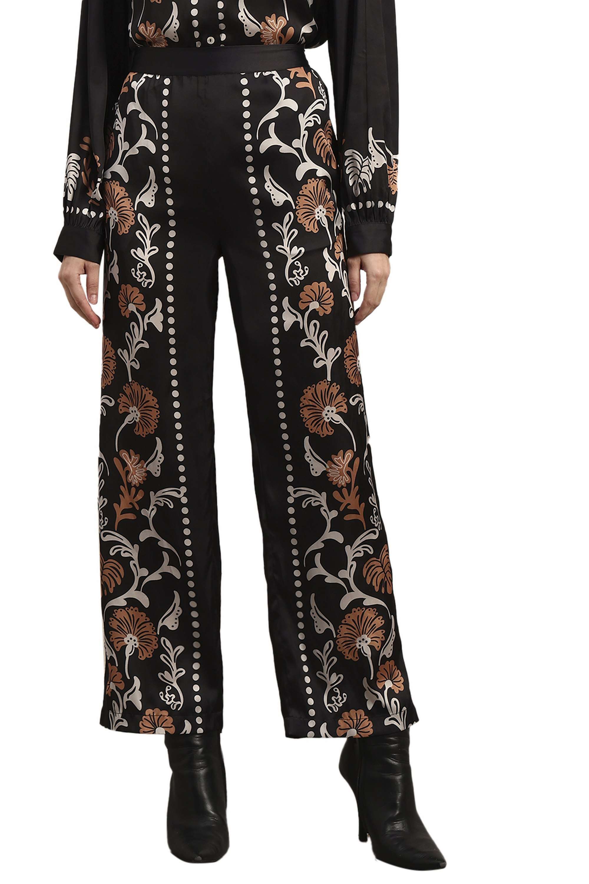 Printed-Polyester-Straight-Fit-Women-s-Pants