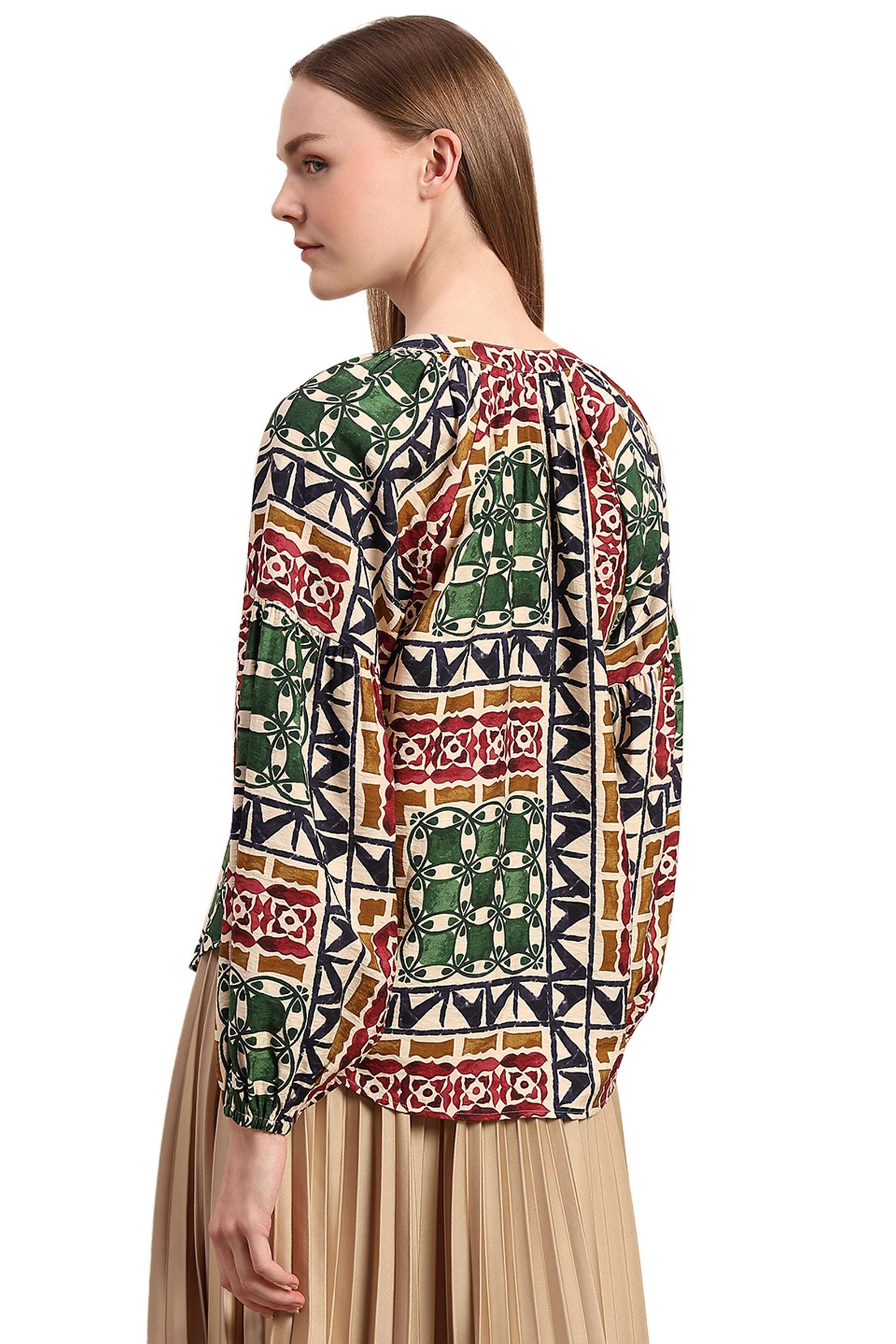 Printed-Viscose-Regular-Fit-Women-s-Top