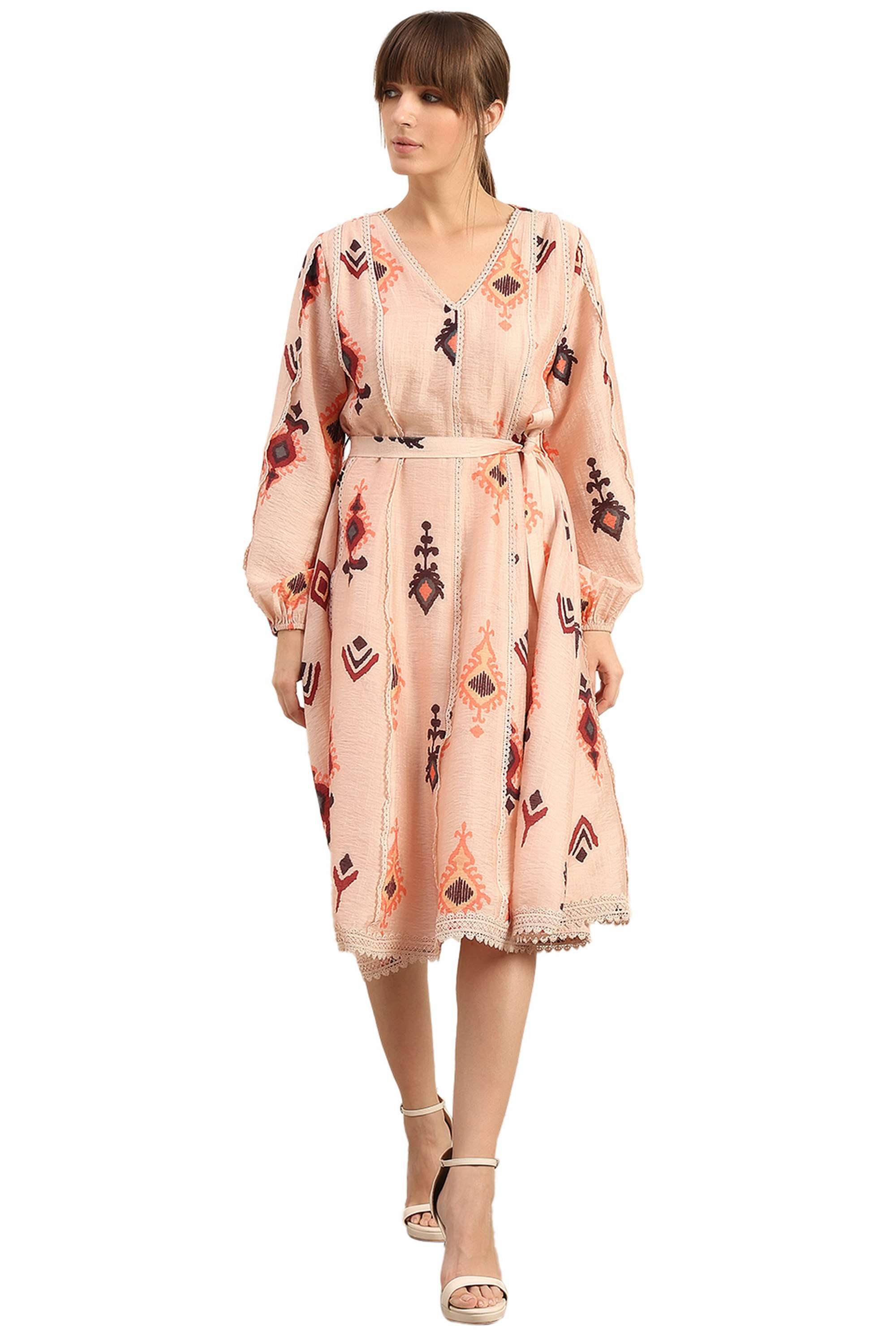 Printed-Viscose-Relaxed-Fit-Women-s-Dress