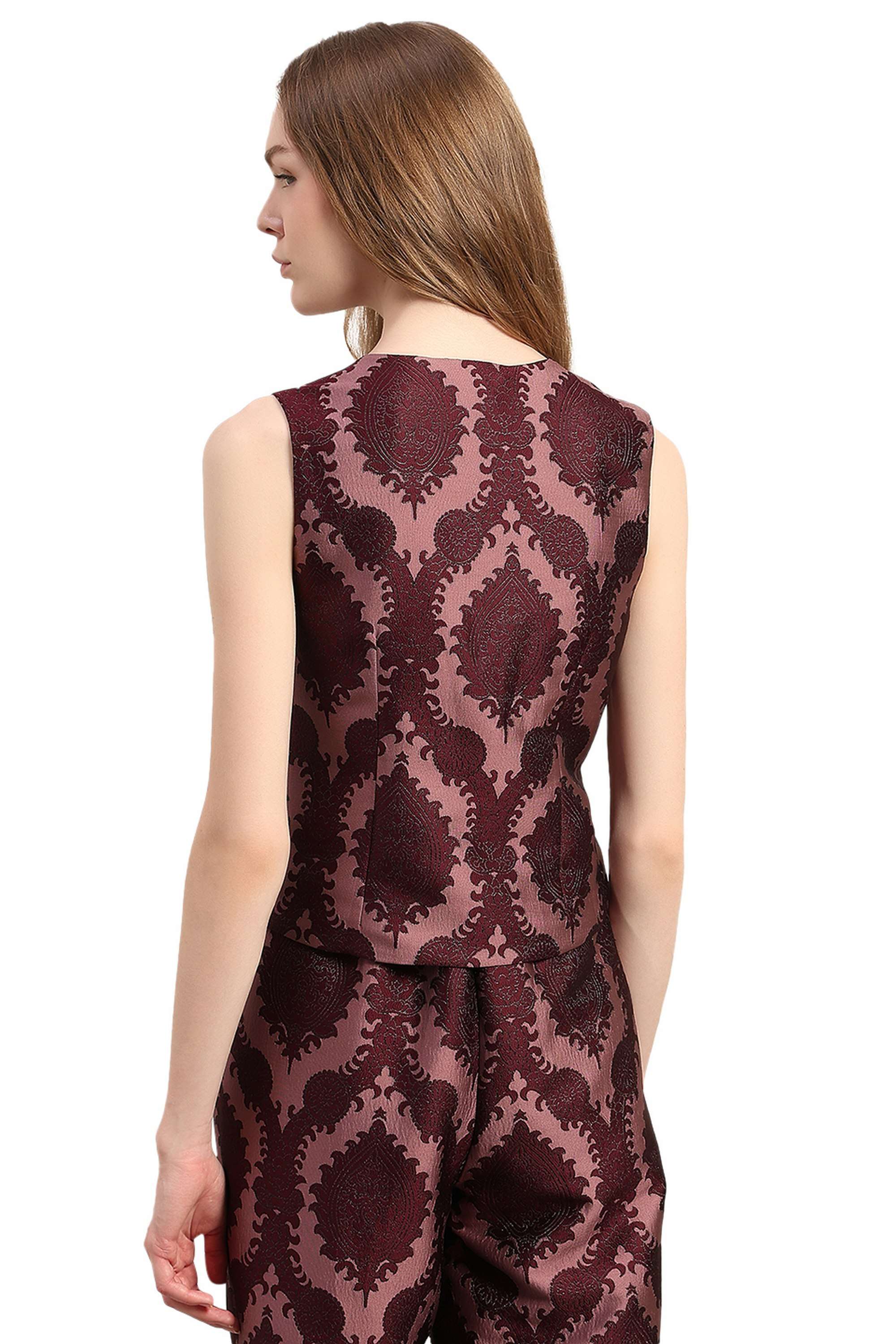 Solid-Blended-Fabric-Regular-Fit-Women-s-Vests