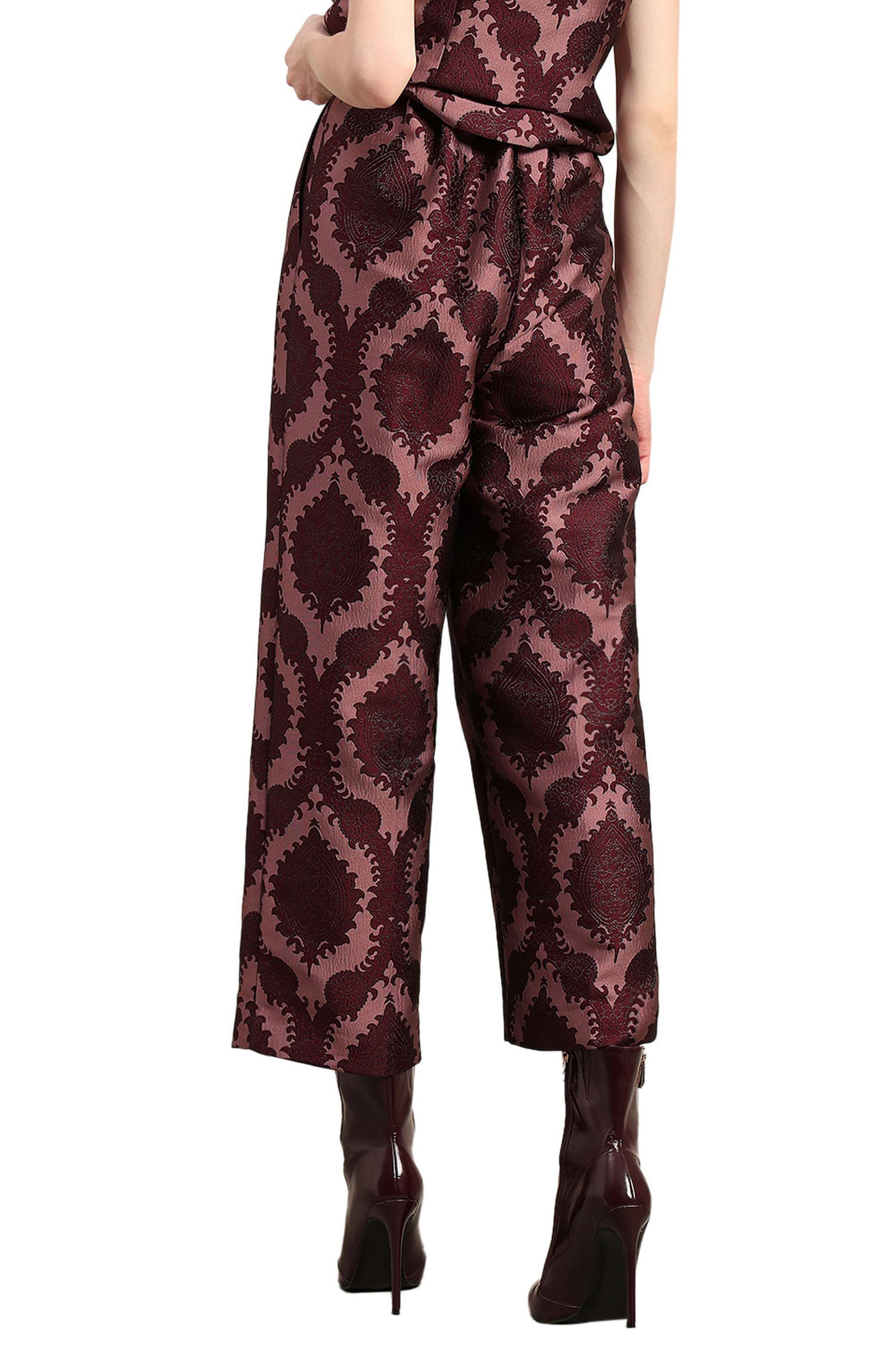 Solid-Blended-Fabric-Regular-Fit-Women-s-Pants