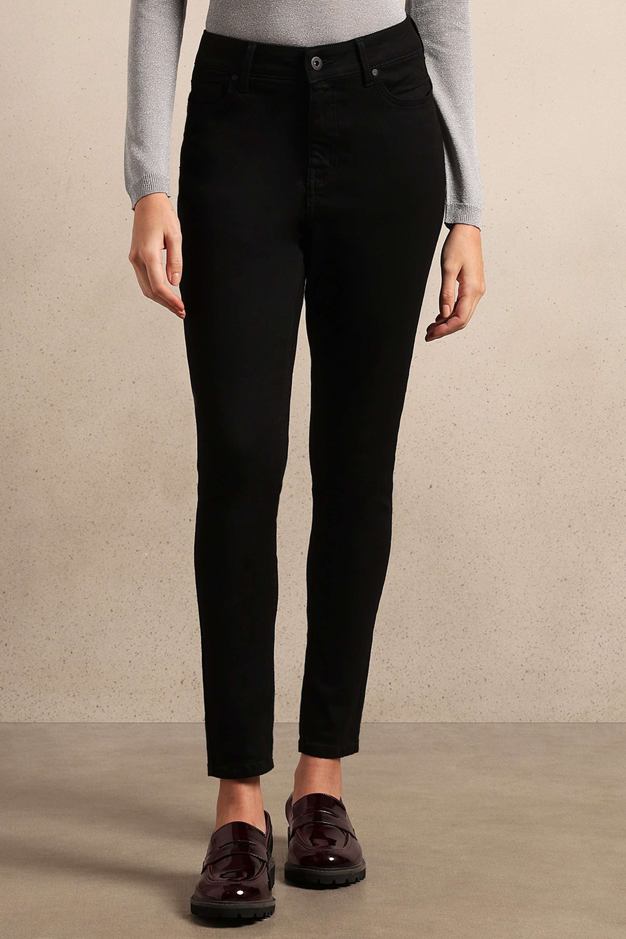 Dark-Wash-Blended-Fabric-Regular-Fit-Women-s-Jeans