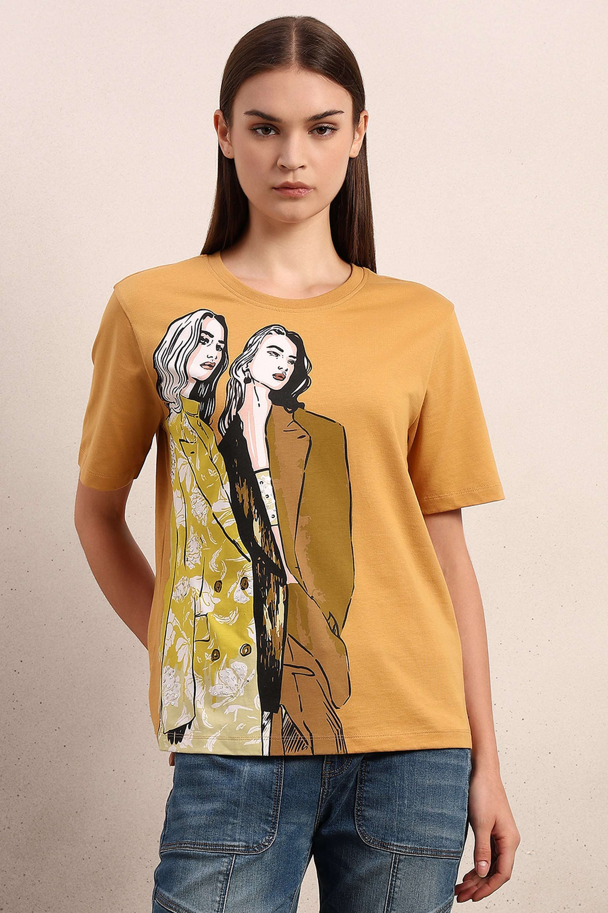 Printed-Cotton-Round-Neck-Women-s-T-Shirt