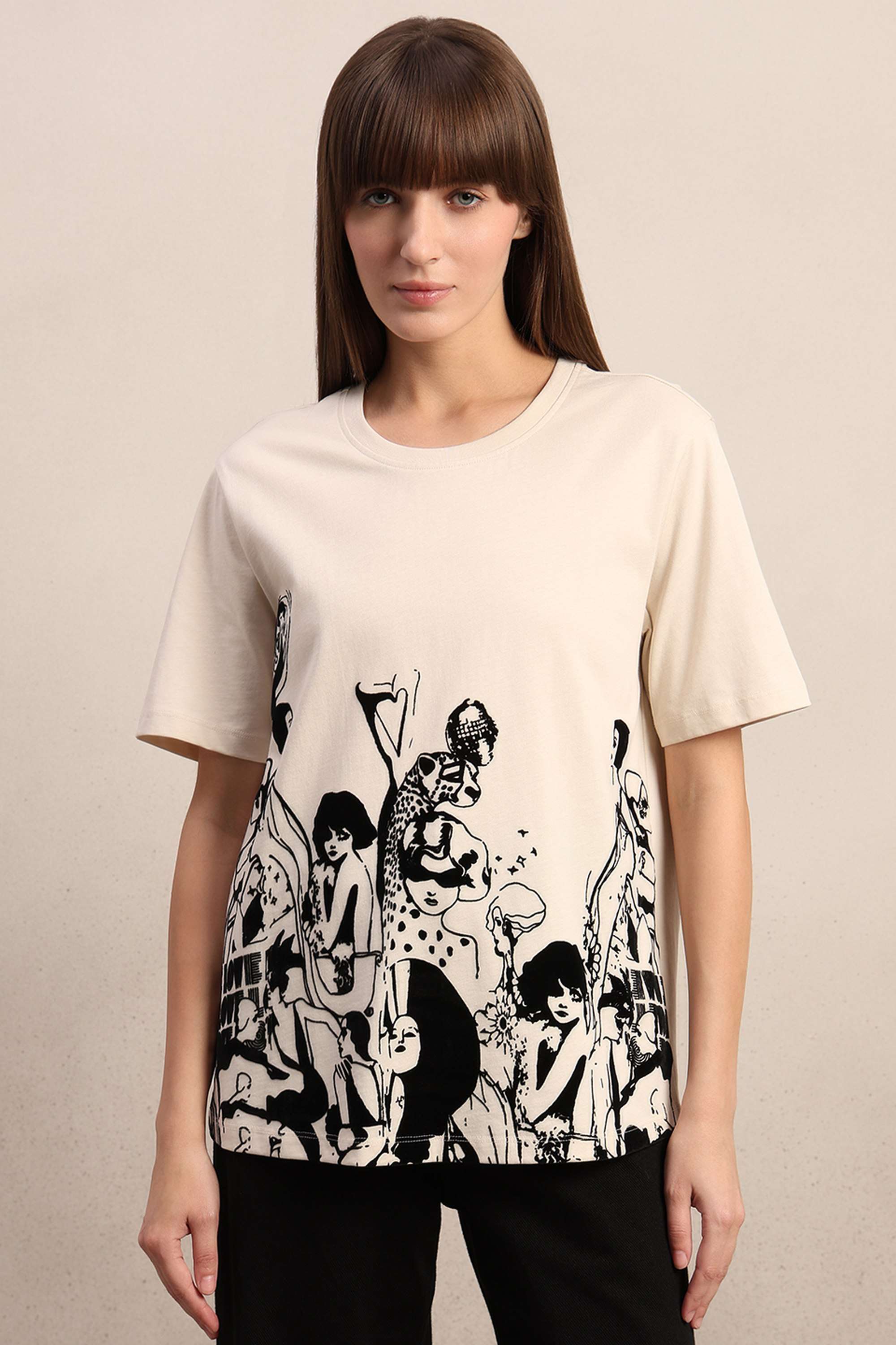 Printed-Cotton-Round-Neck-Women-s-T-Shirt