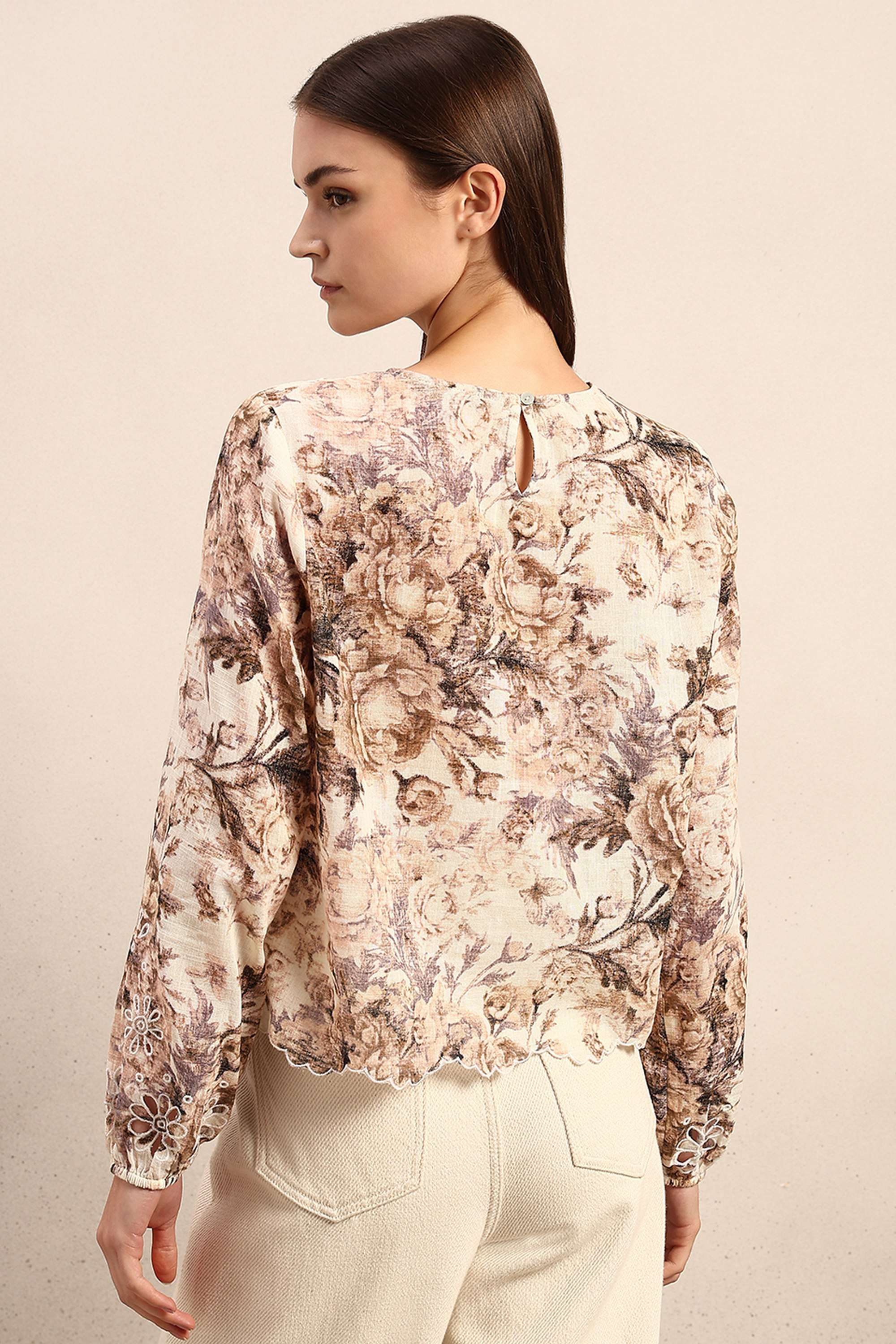 Printed-Cotton-Round-Neck-Women-s-Top