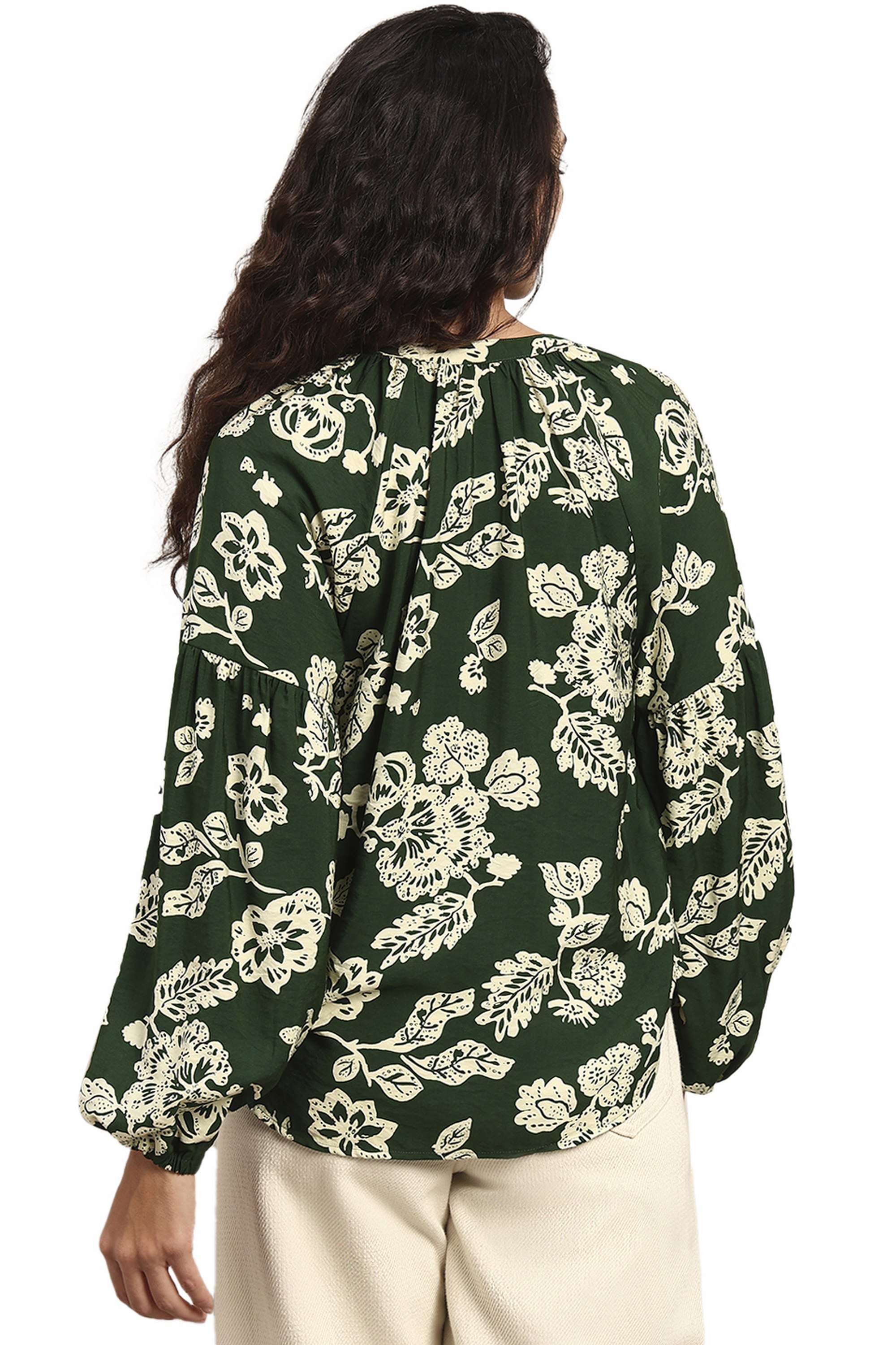 Printed-Viscose-Regular-Fit-Women-s-Top