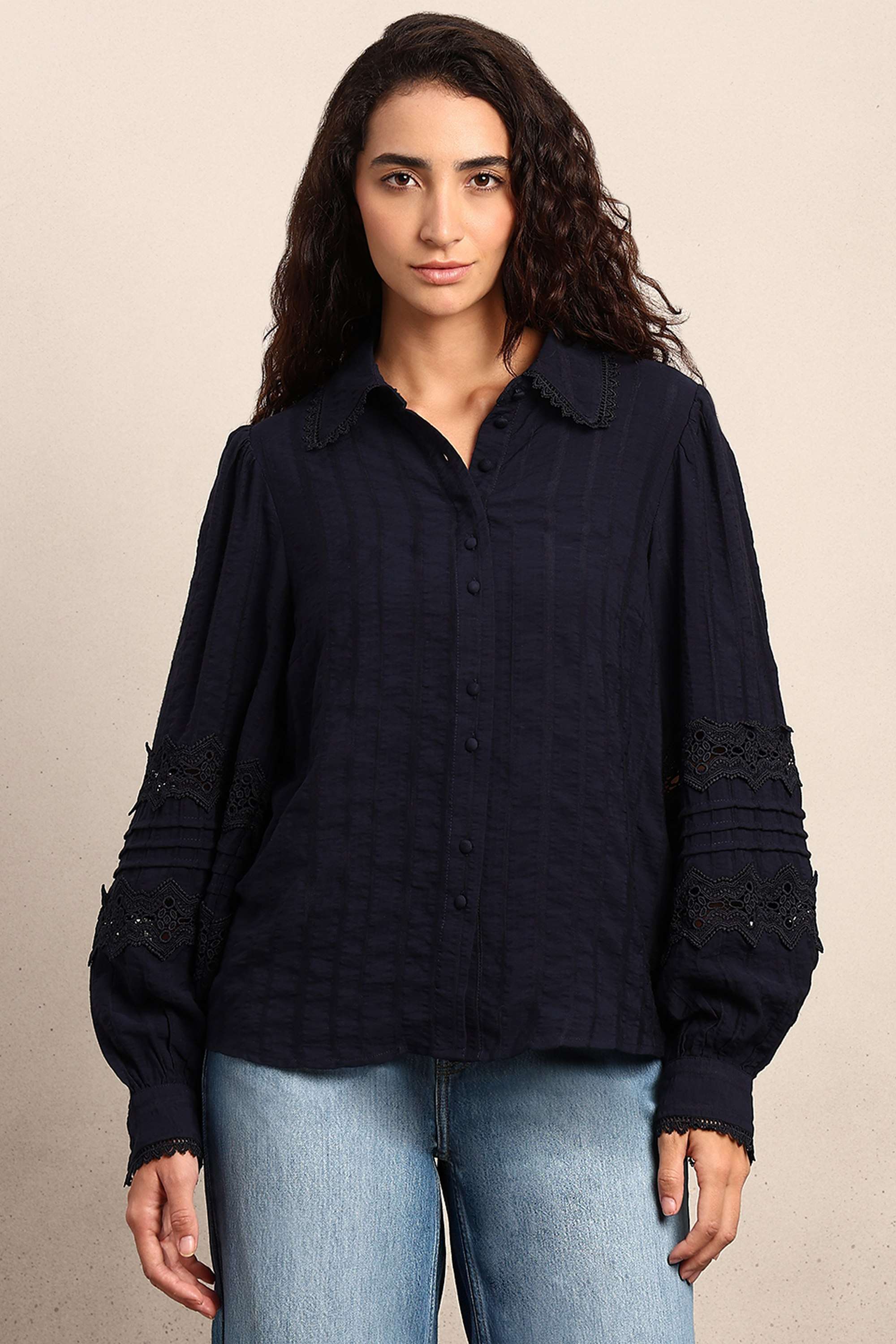 Solid-Viscose-Regular-Fit-Women-s-Shirt