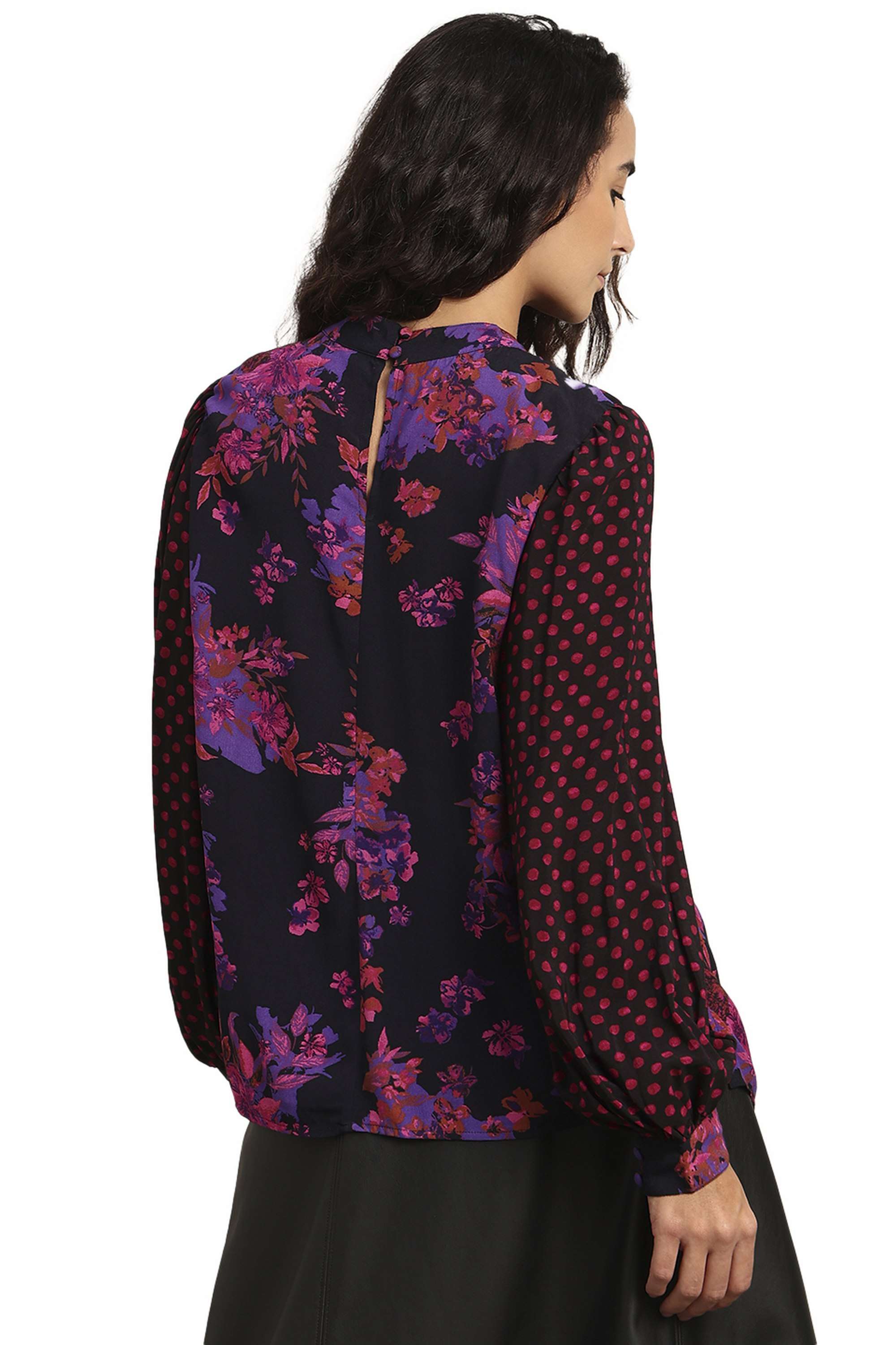 Solid-Blended-Fabric-Regular-Fit-Women-s-Top