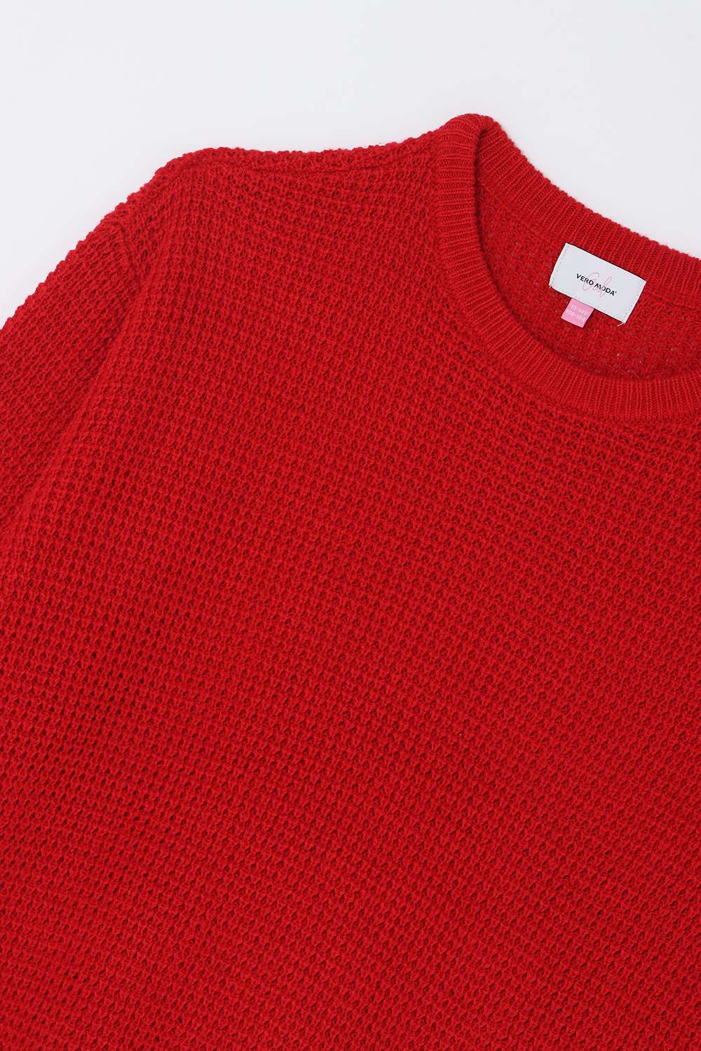 Solid-Blended-Fabric-Collared-Girl-s-T-Shirt