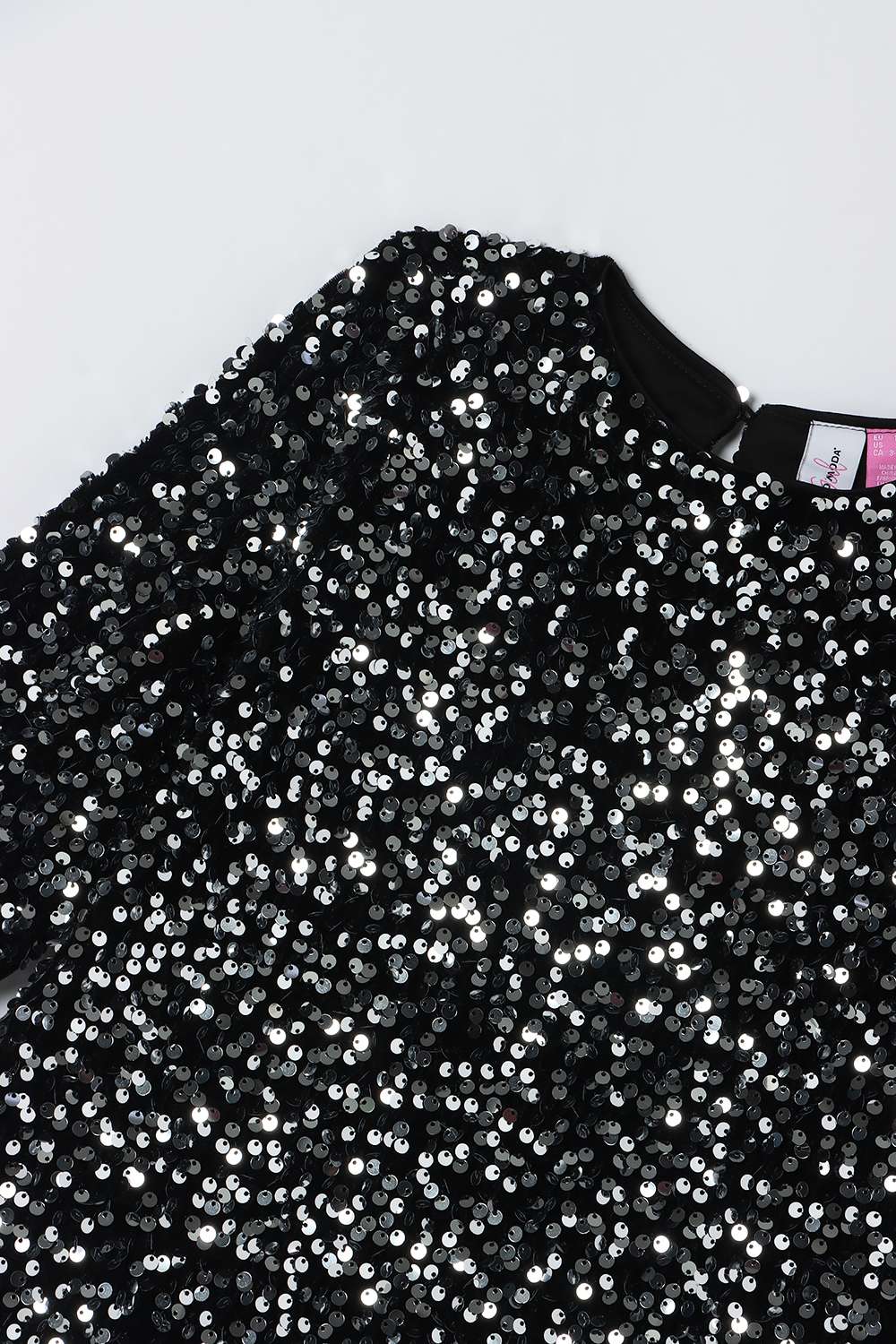 Solid-Blended-Fabric-Round-Neck-Girls-Casual-Wear-Dress