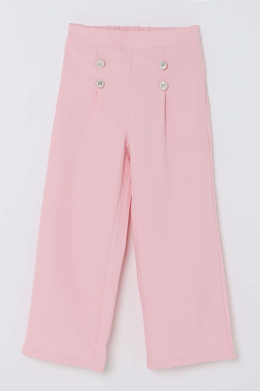 Blended-Fabric-Regular-Fit-Girls-Pants