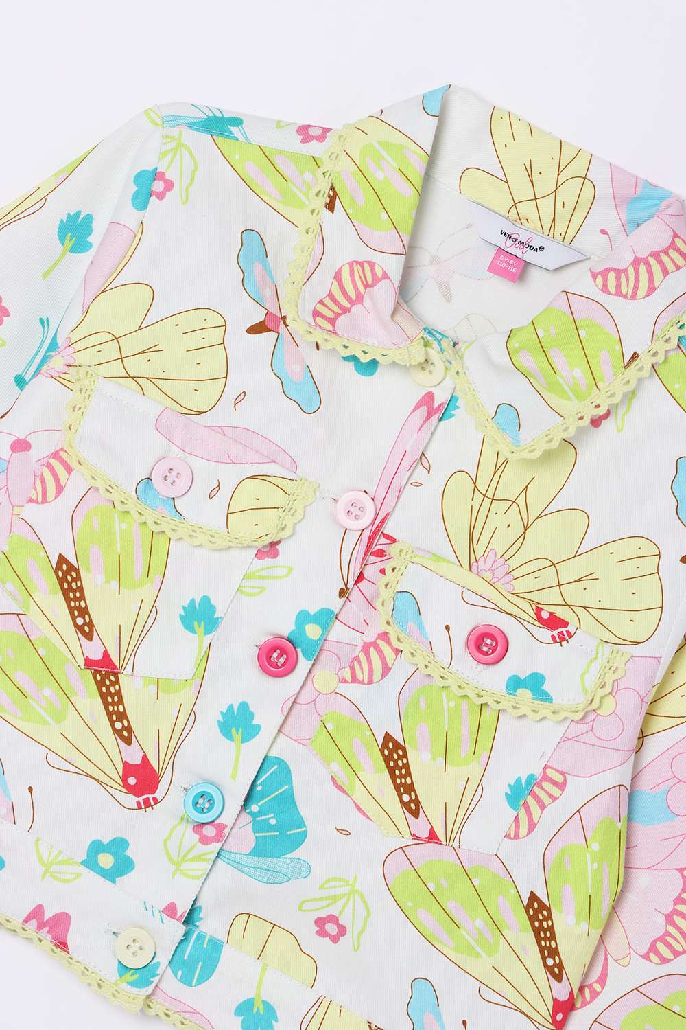 Solid-Blended-Fabric-Classic-Collar-Girls-Shirt