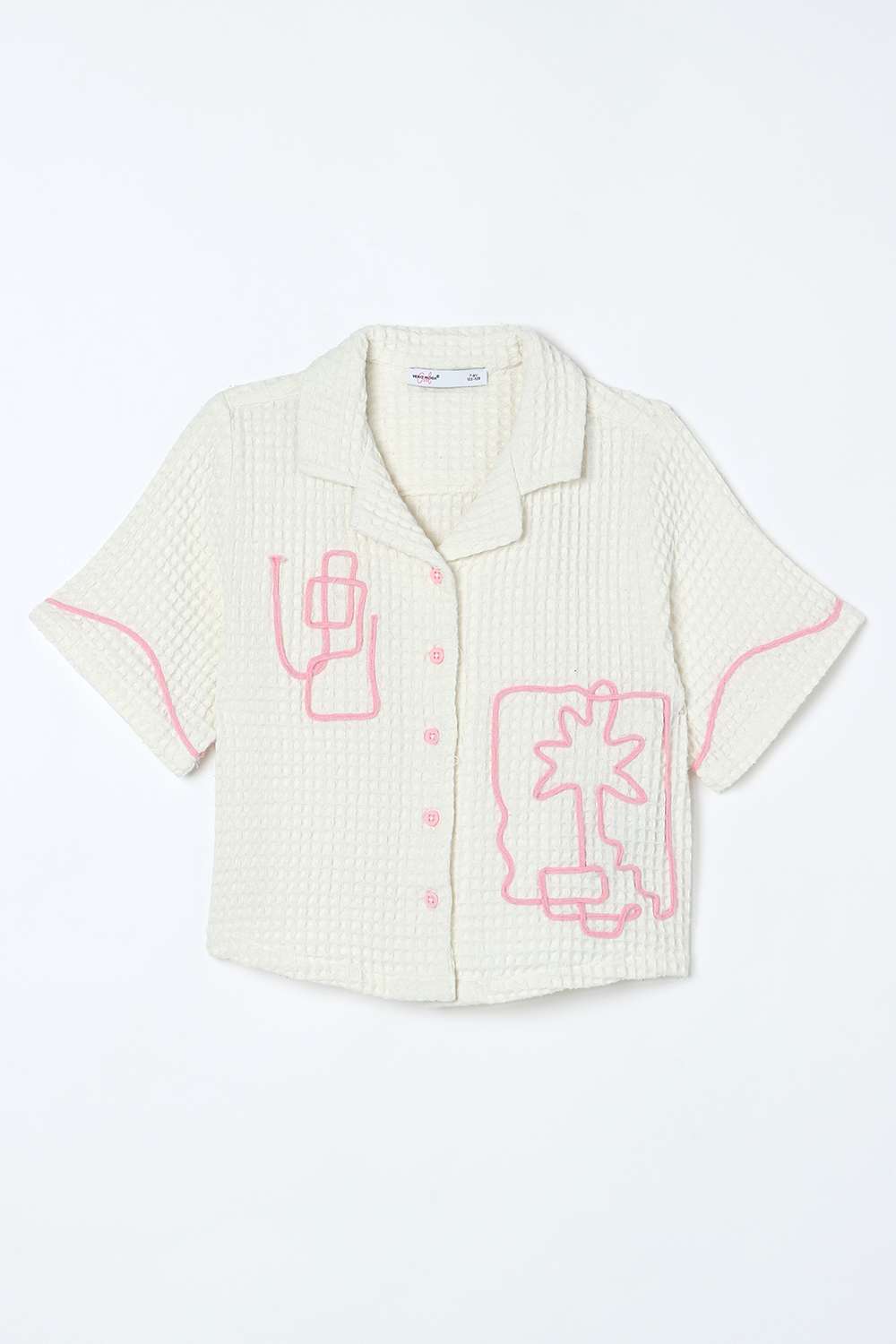 Solid-Blended-Fabric-Classic-Collar-Girls-Shirt