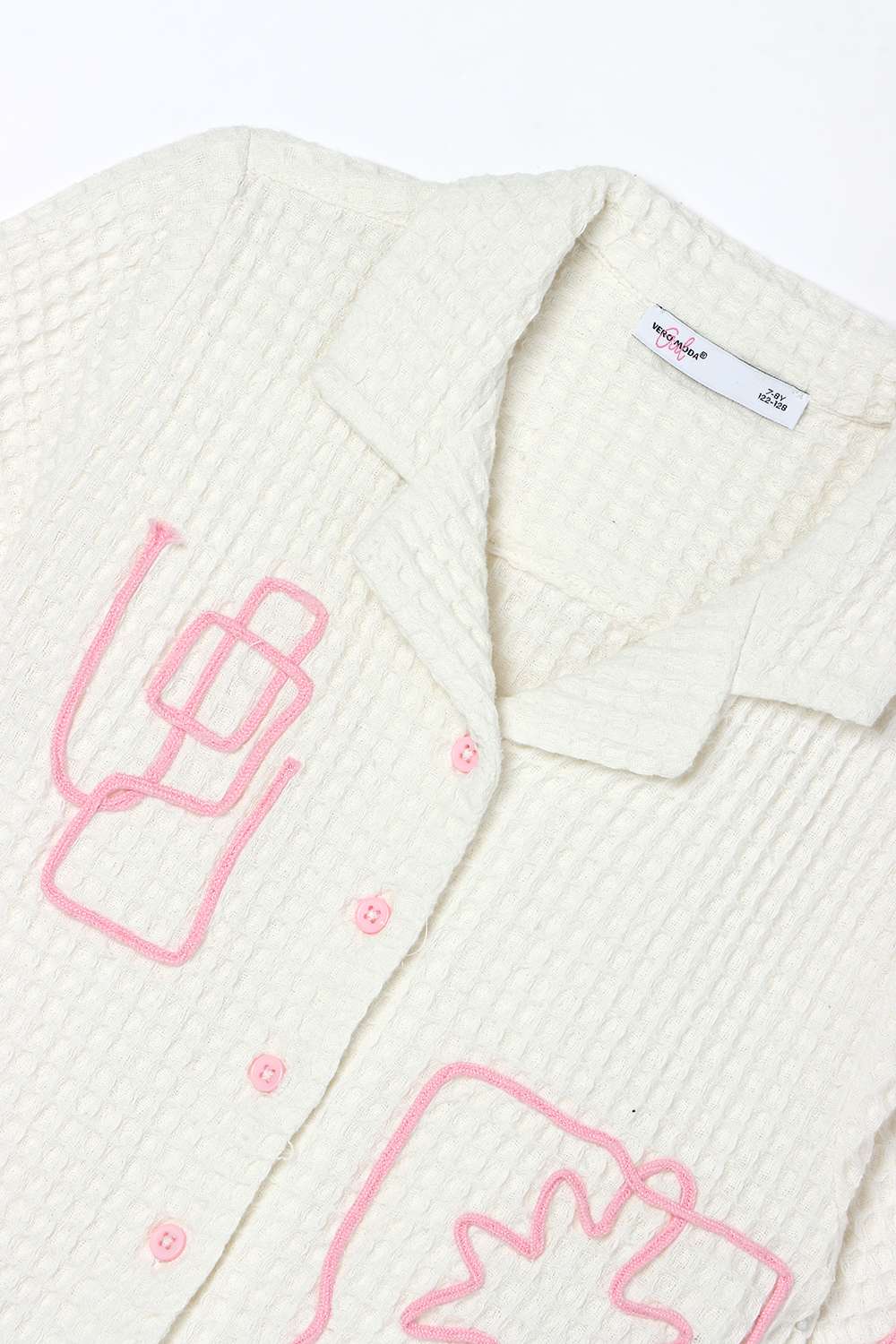 Solid-Blended-Fabric-Classic-Collar-Girls-Shirt