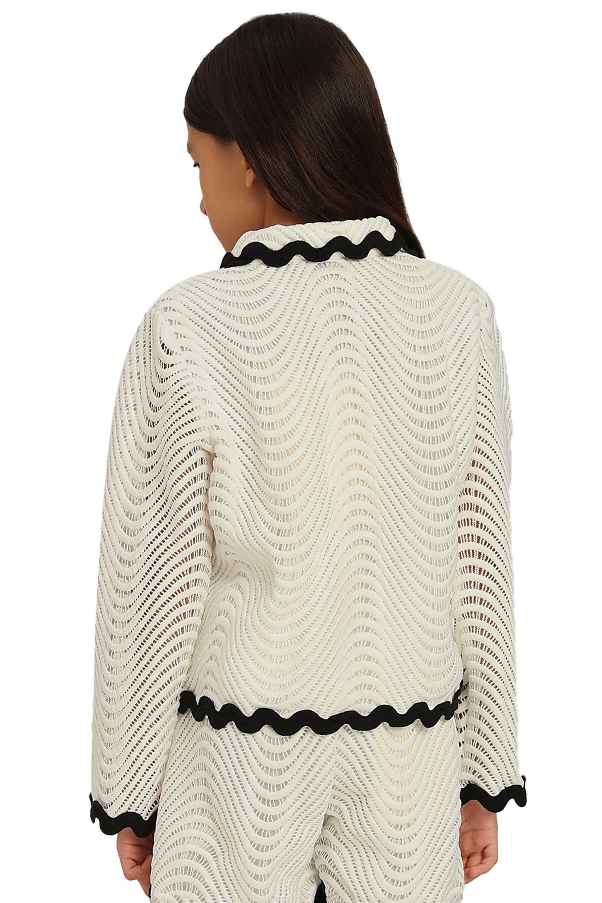 Solid-Polyester-Collared-Girl-s-Shirt