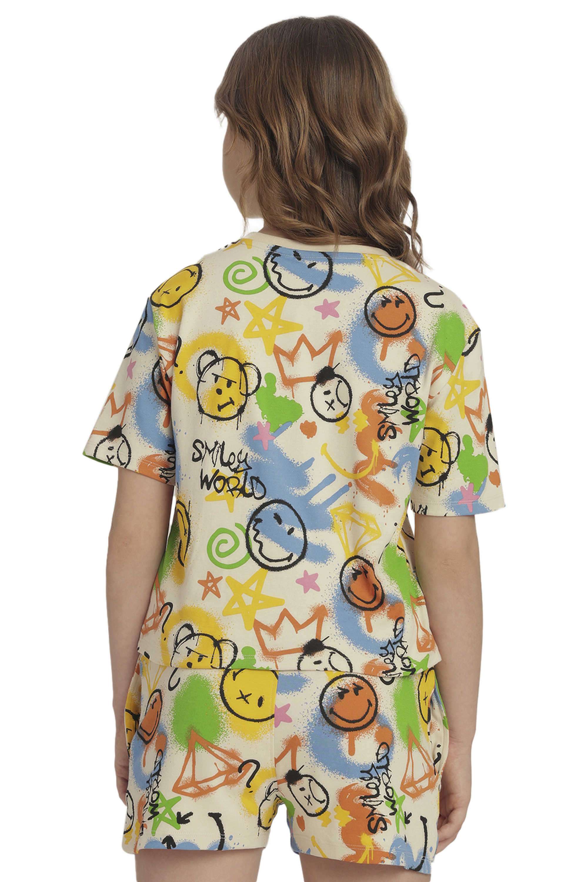 Printed-Cotton-Collared-Girl-s-T-Shirt