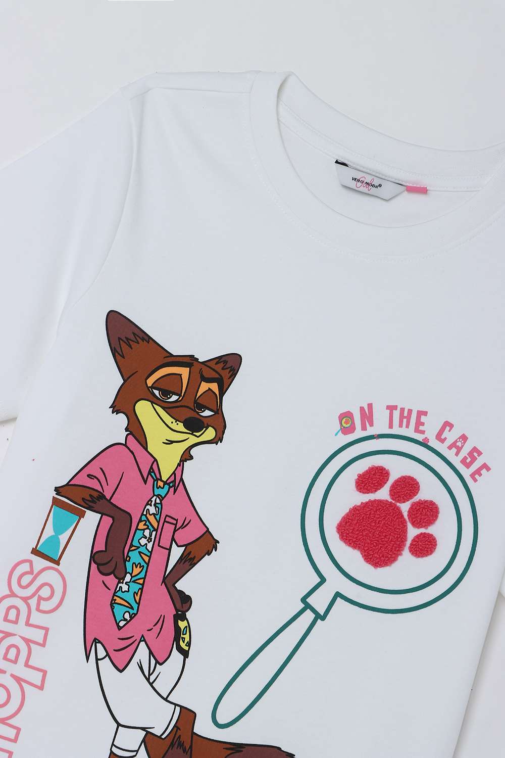 Blended-Fabric-Regular-Fit-Girls-T-Shirt