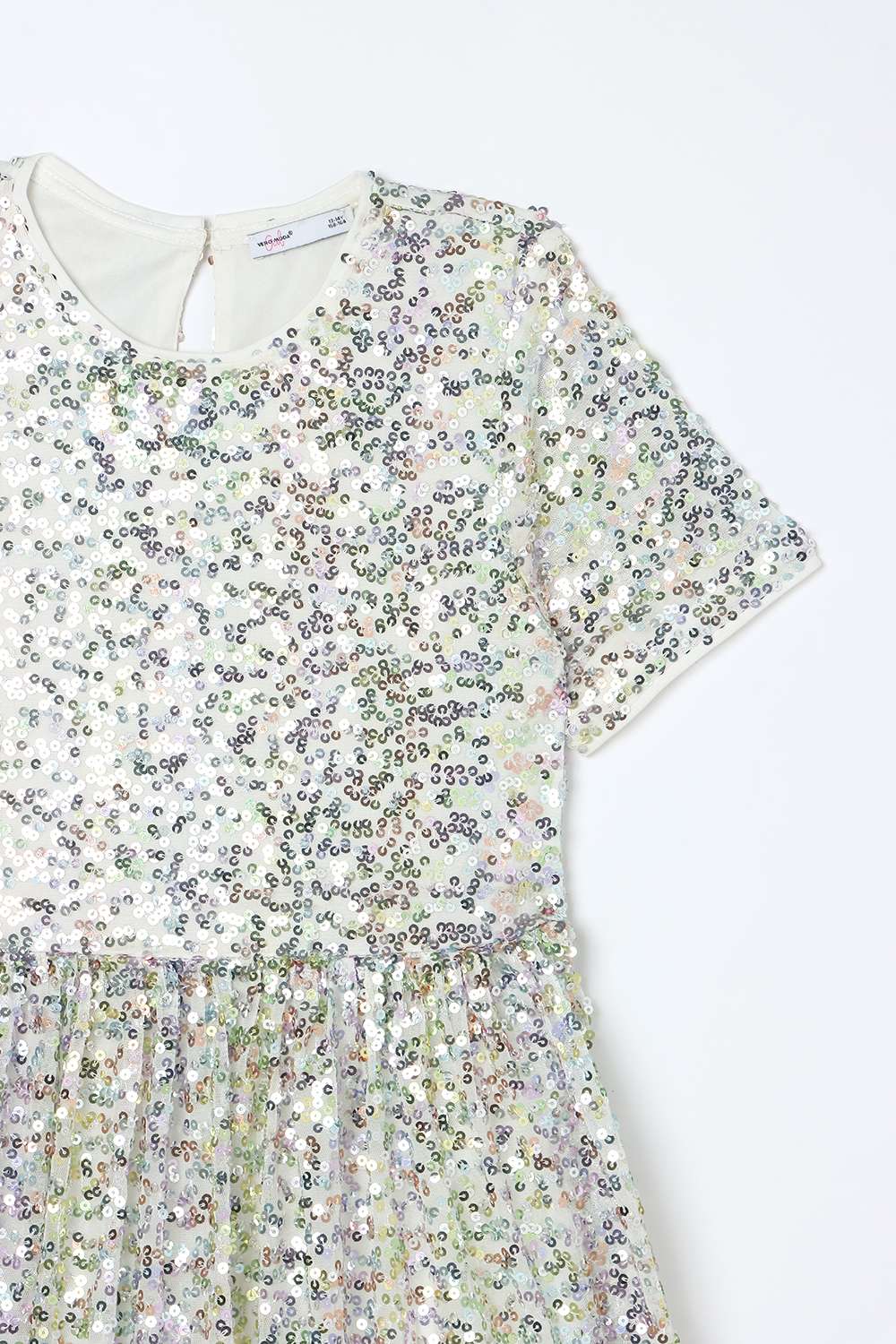 Solid-Blended-Fabric-Round-Neck-Girls-Casual-Wear-Dress